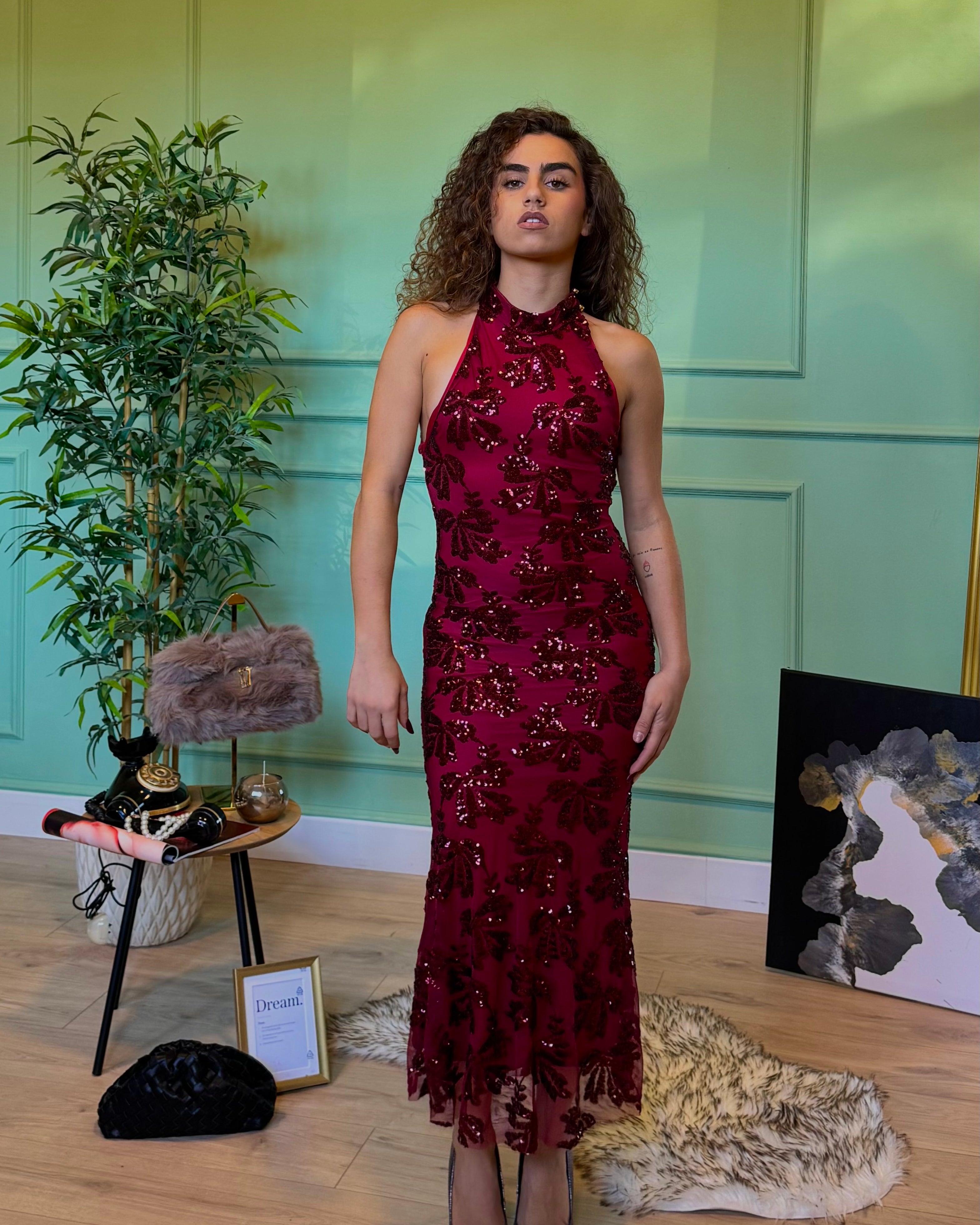 Dress Crystal 2.0 bordeaux