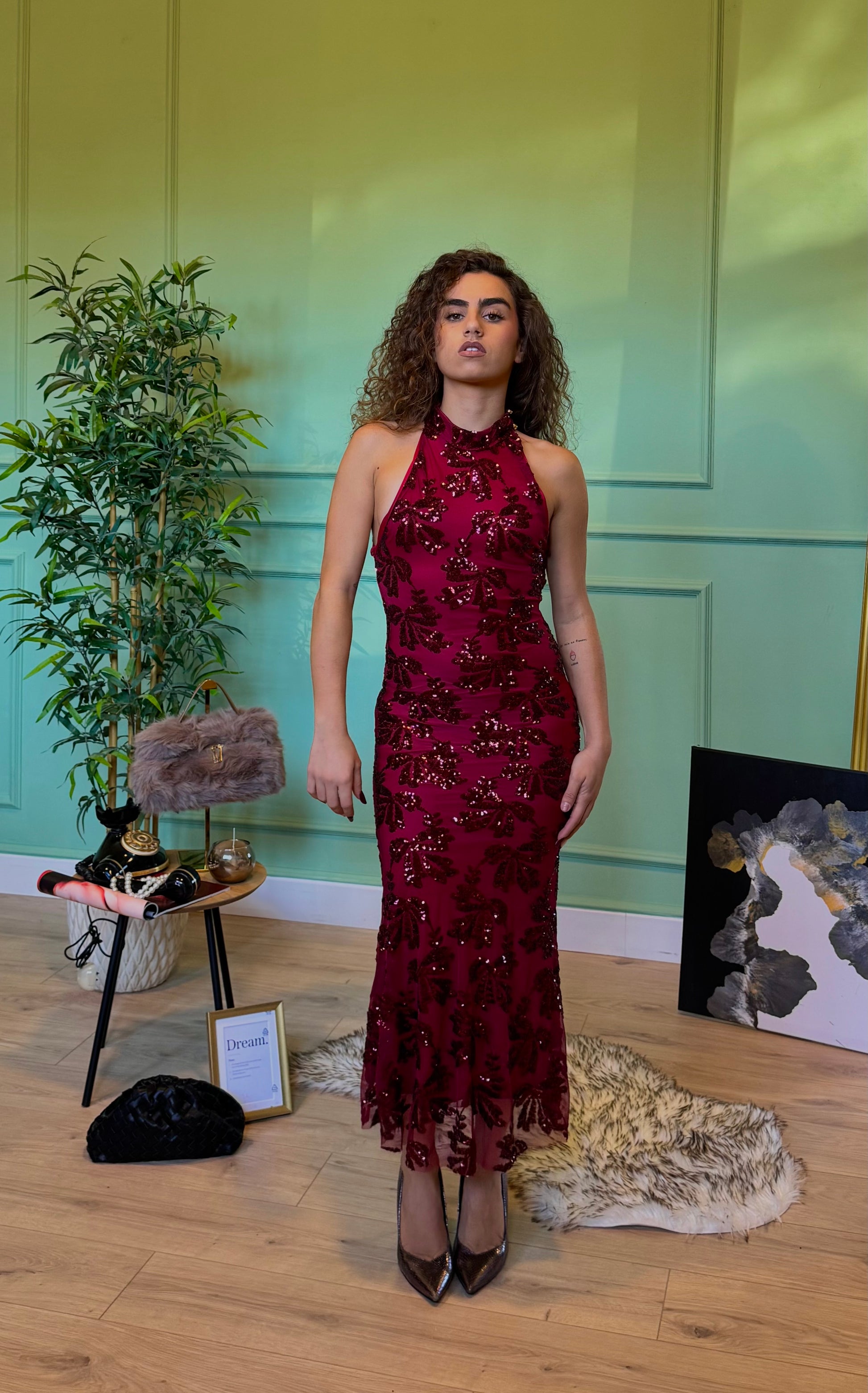 Dress Crystal 2.0 bordeaux