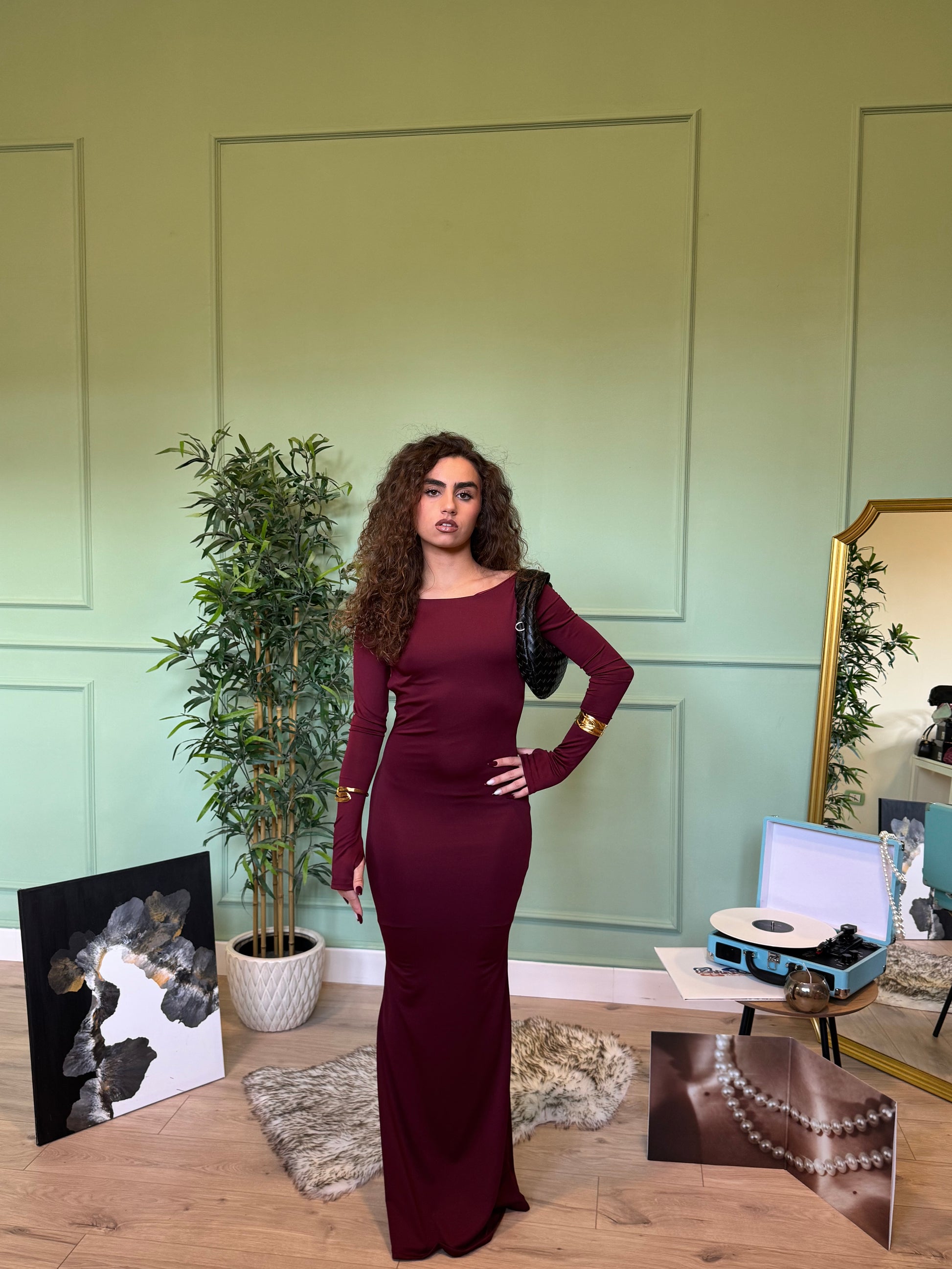 Dress Segreto Bordeaux
