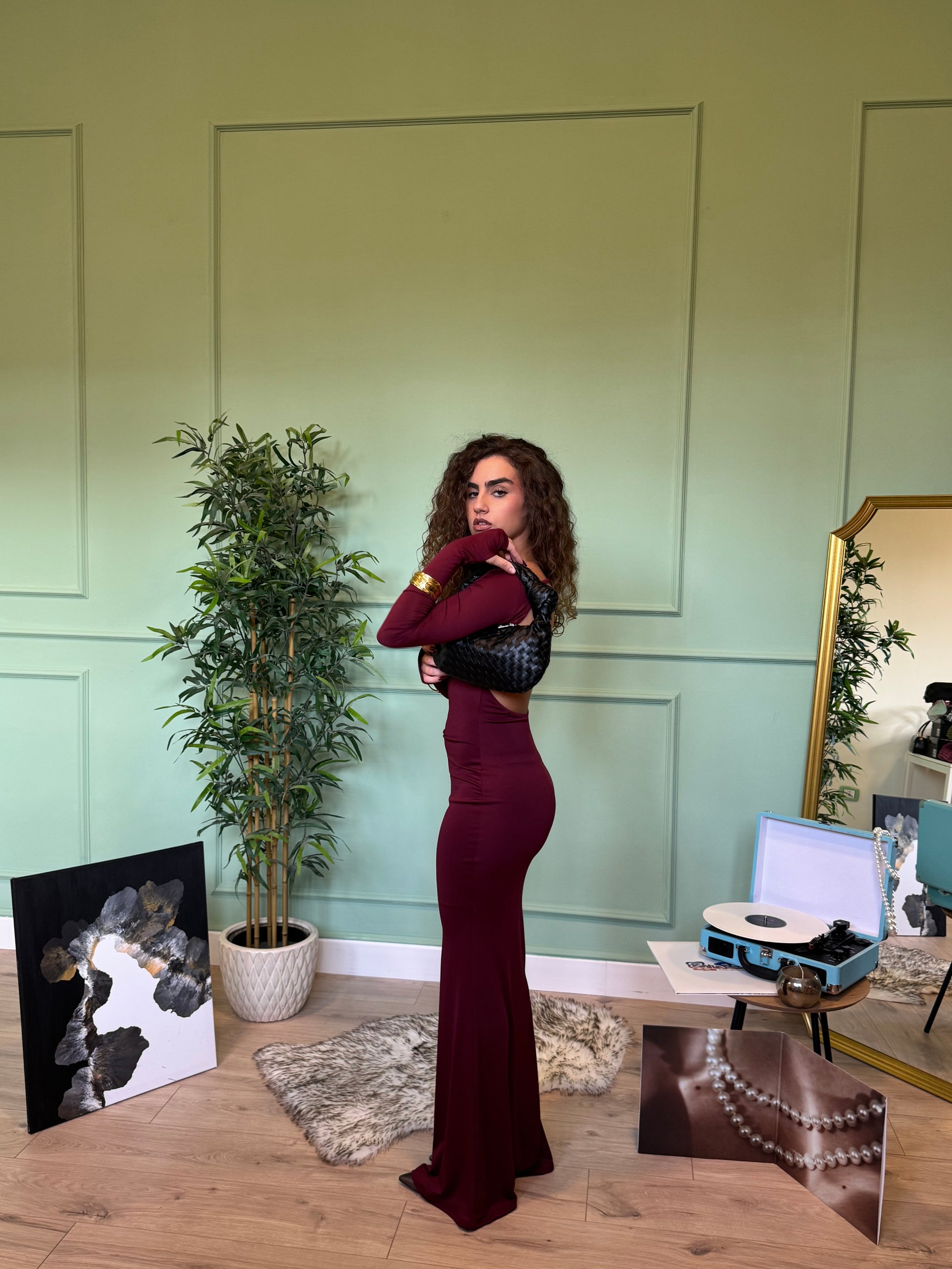 Dress Segreto Bordeaux
