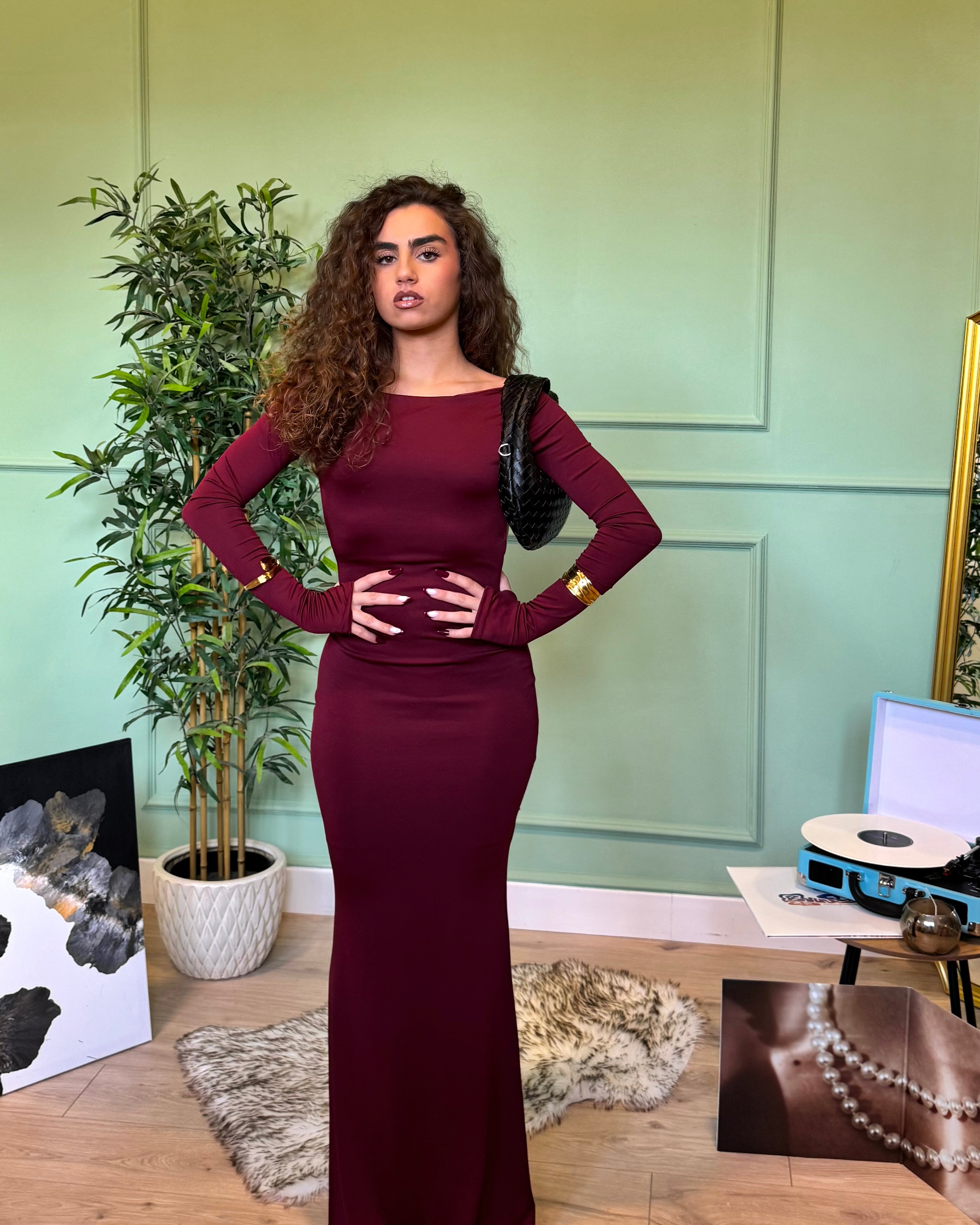 Dress Segreto Bordeaux