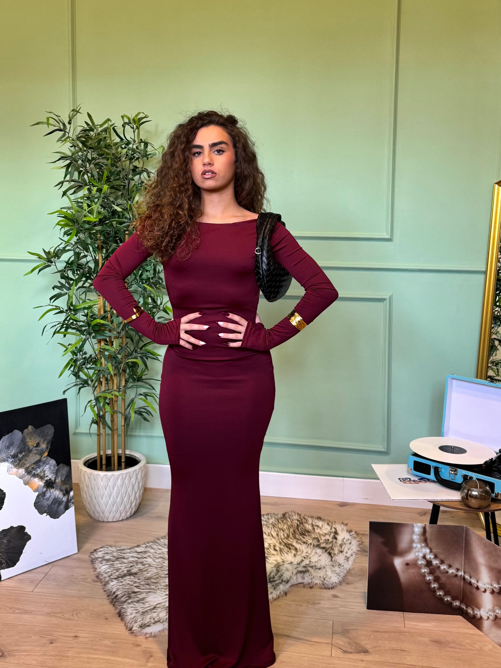 Dress Segreto Bordeaux