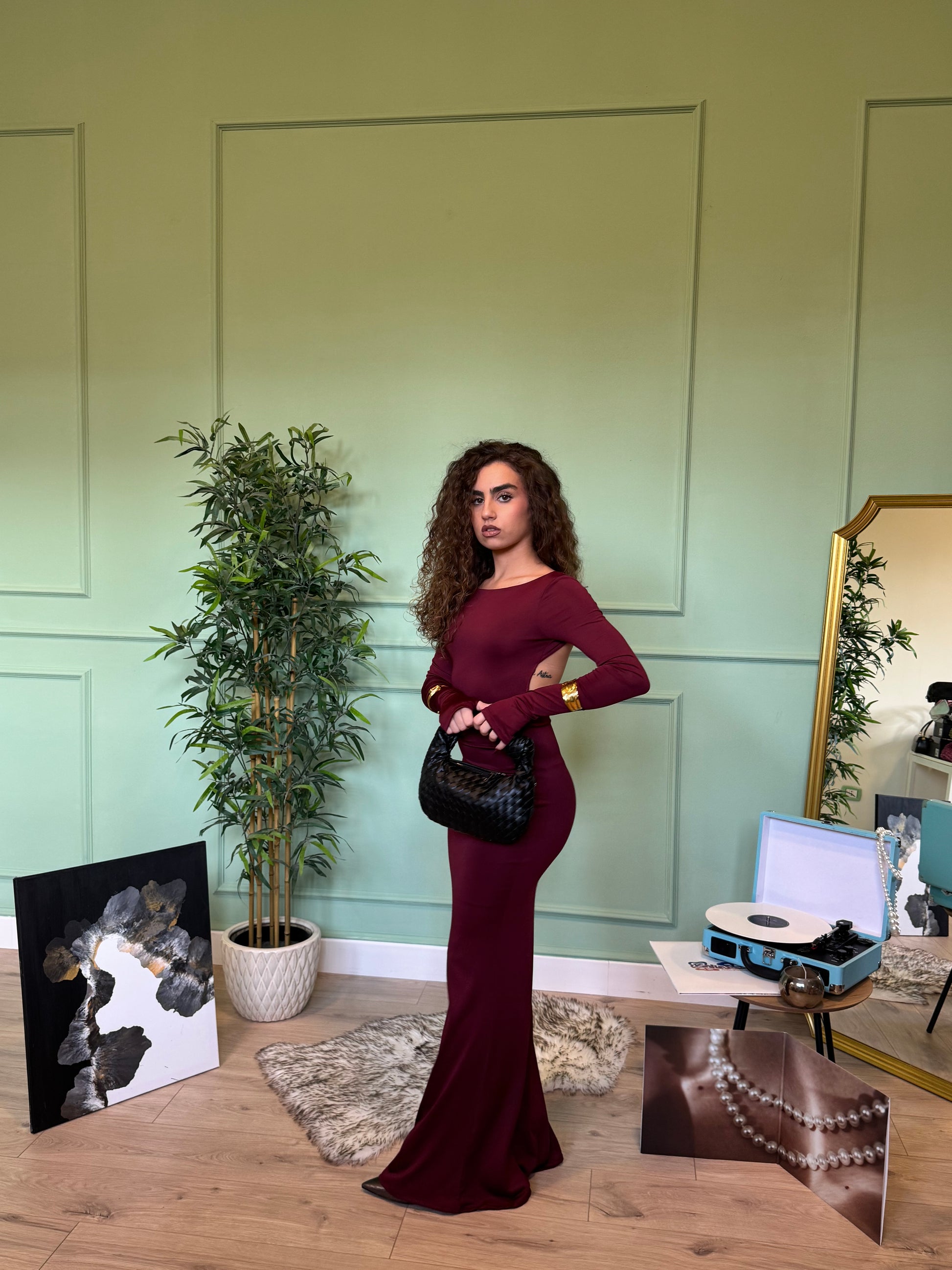 Dress Segreto Bordeaux