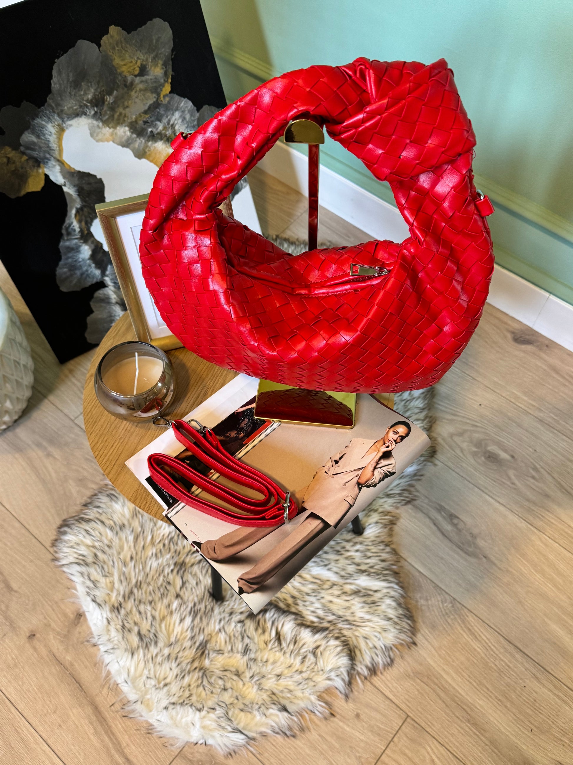 Bag intreccio big rossa
