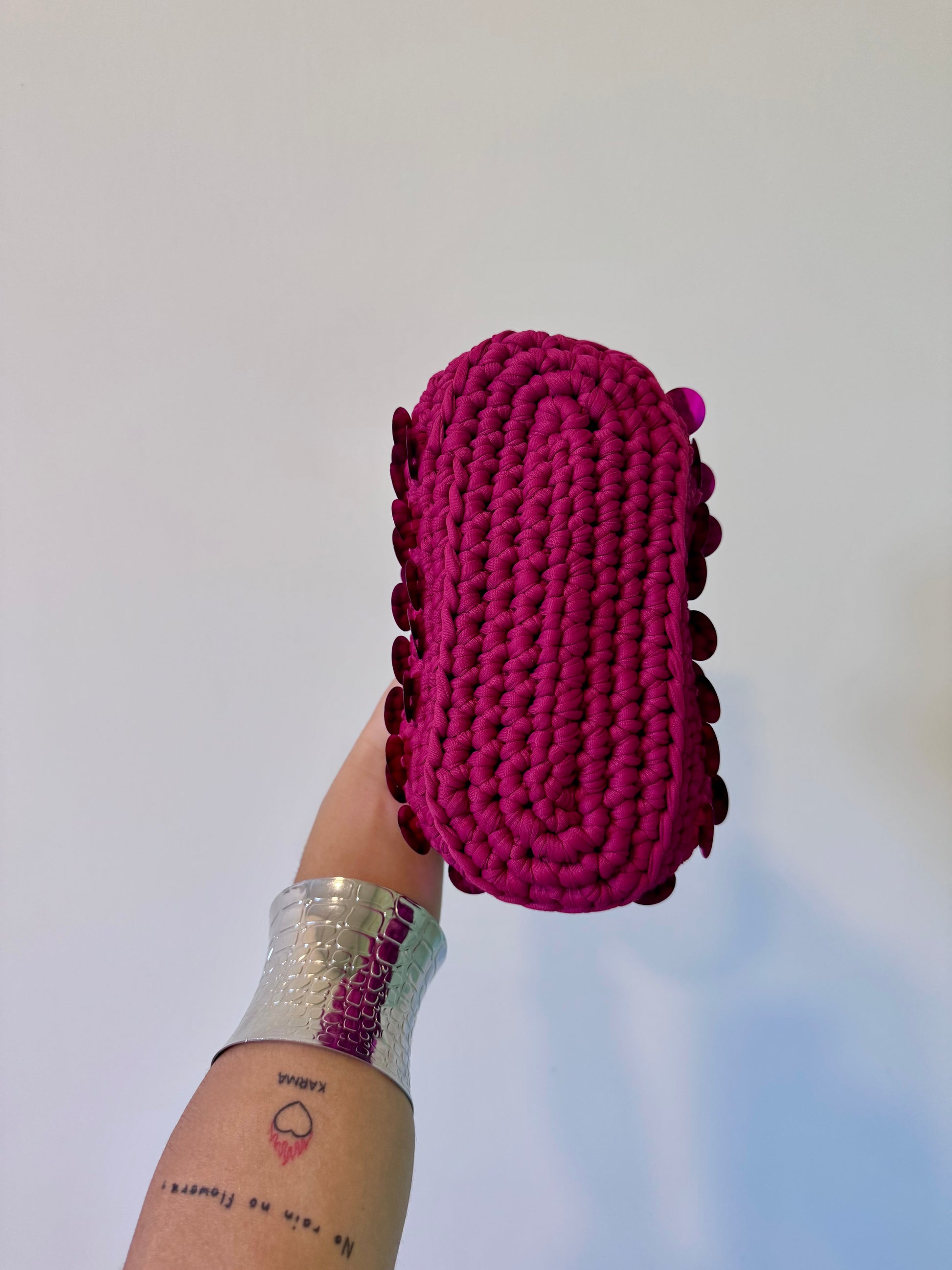 Pasticcino small magenta paillettes