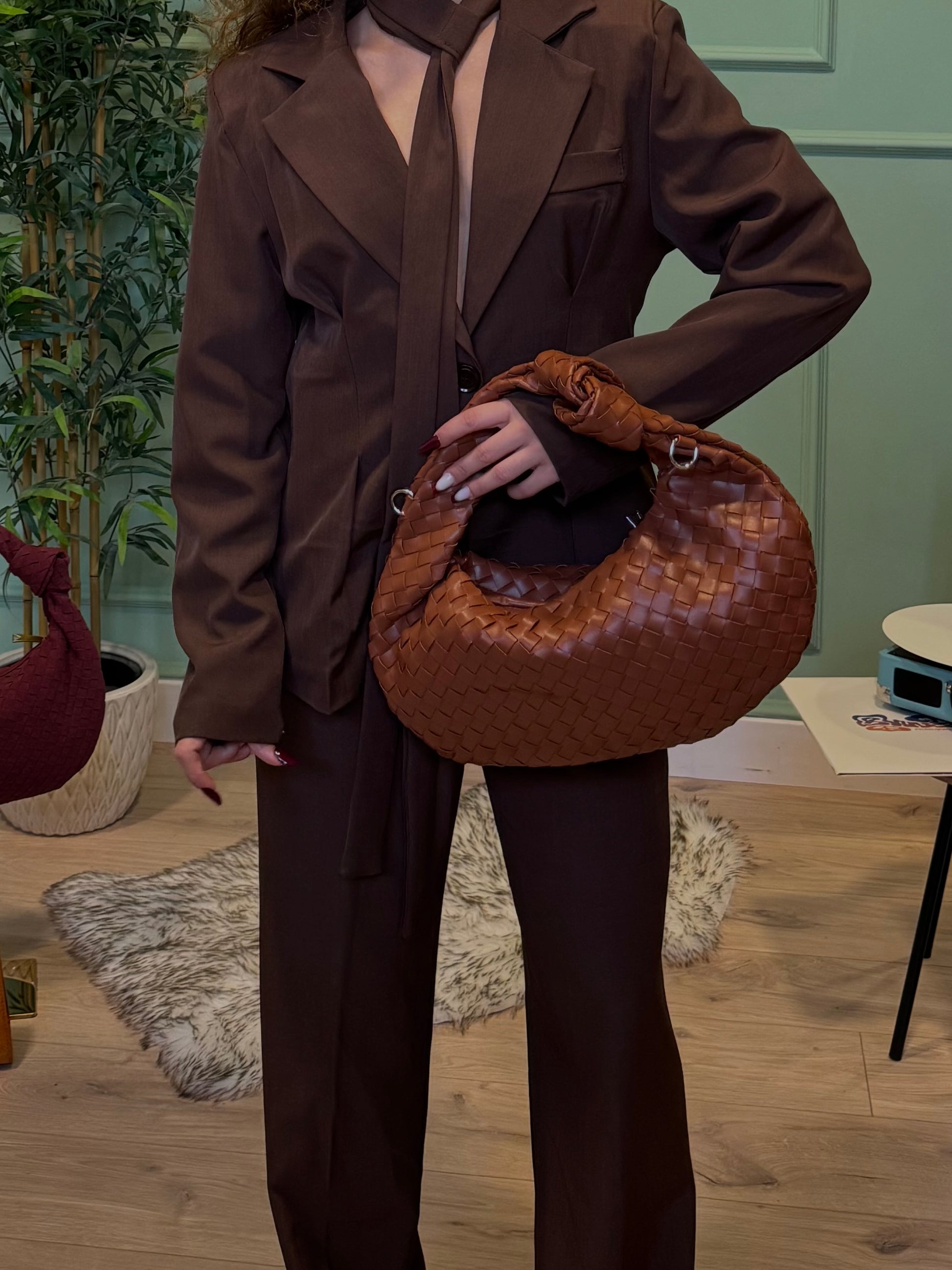 Bag intreccio big cuoio