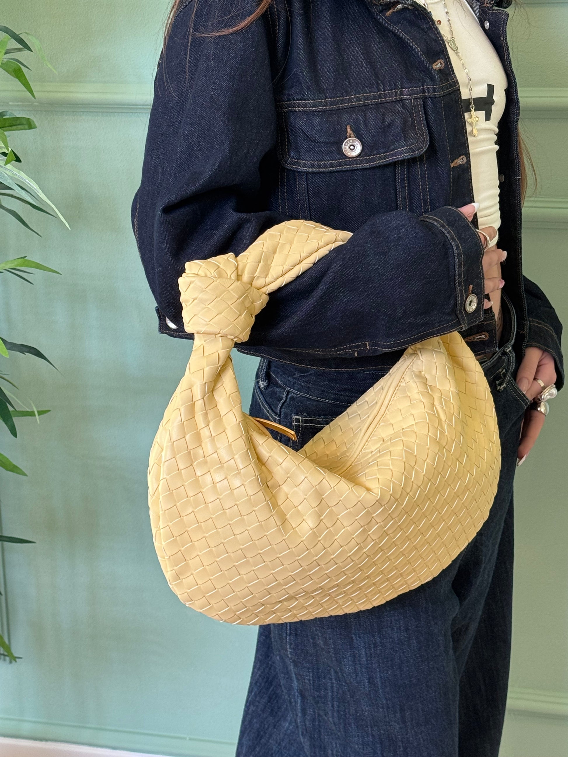 Bag Ariel big giallo pastello