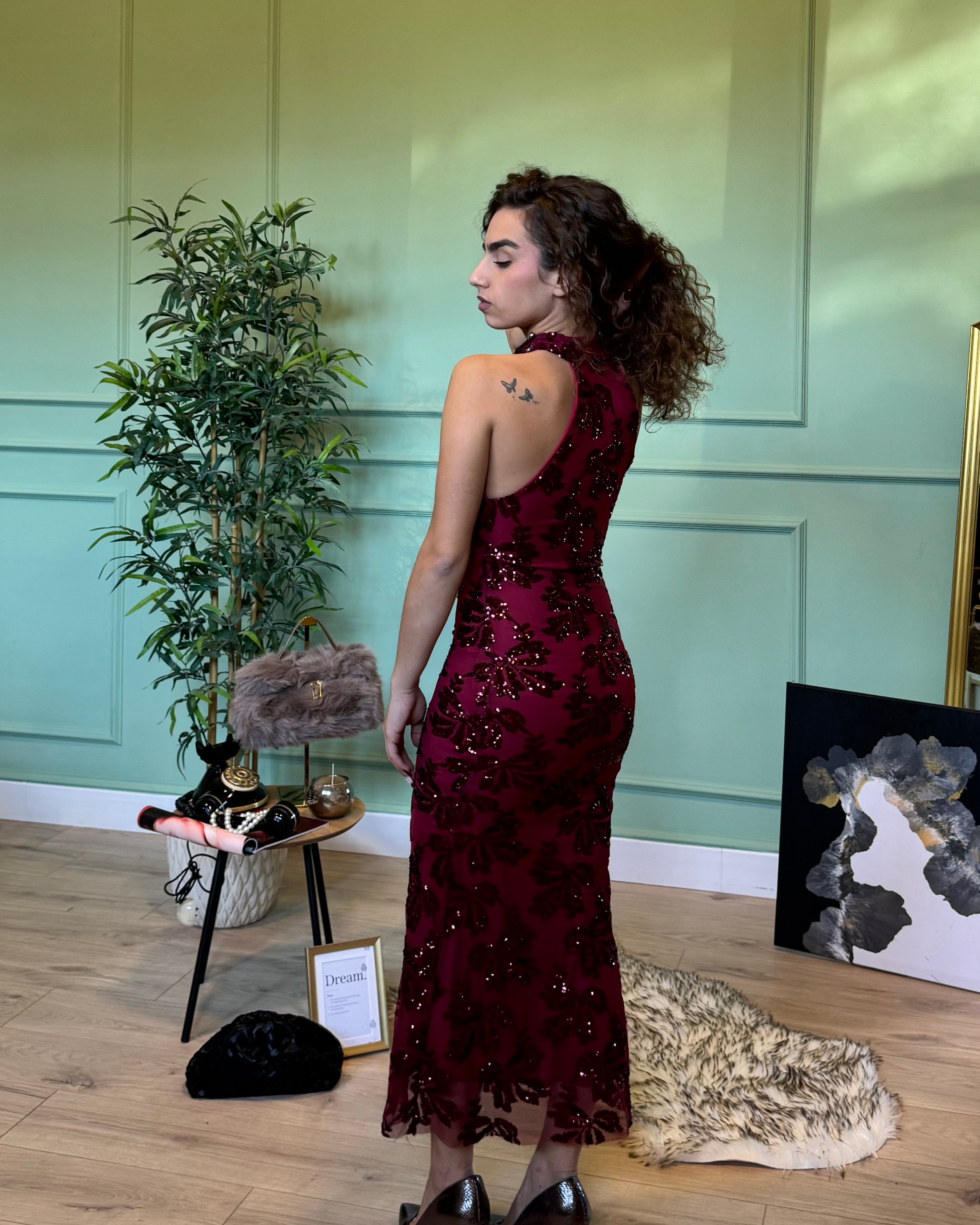 Dress Crystal 2.0 bordeaux