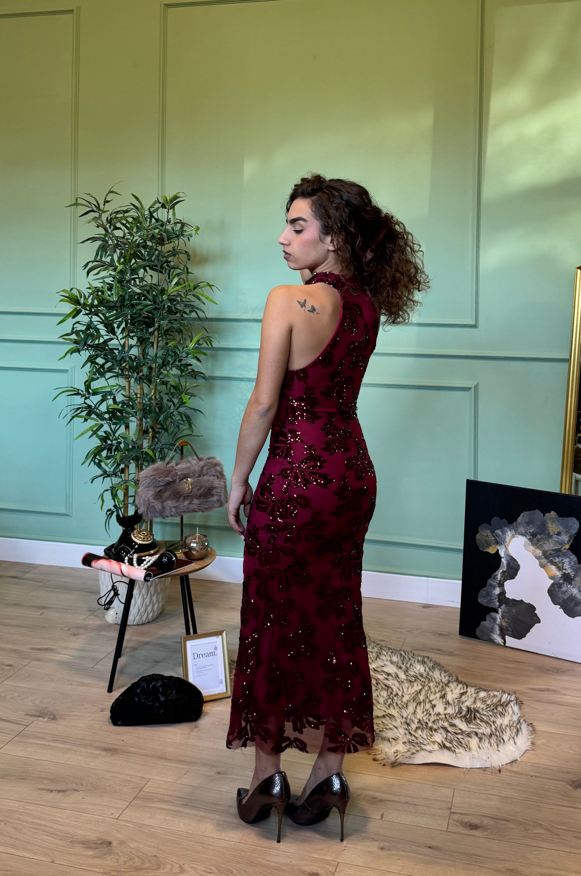 Dress Crystal 2.0 bordeaux