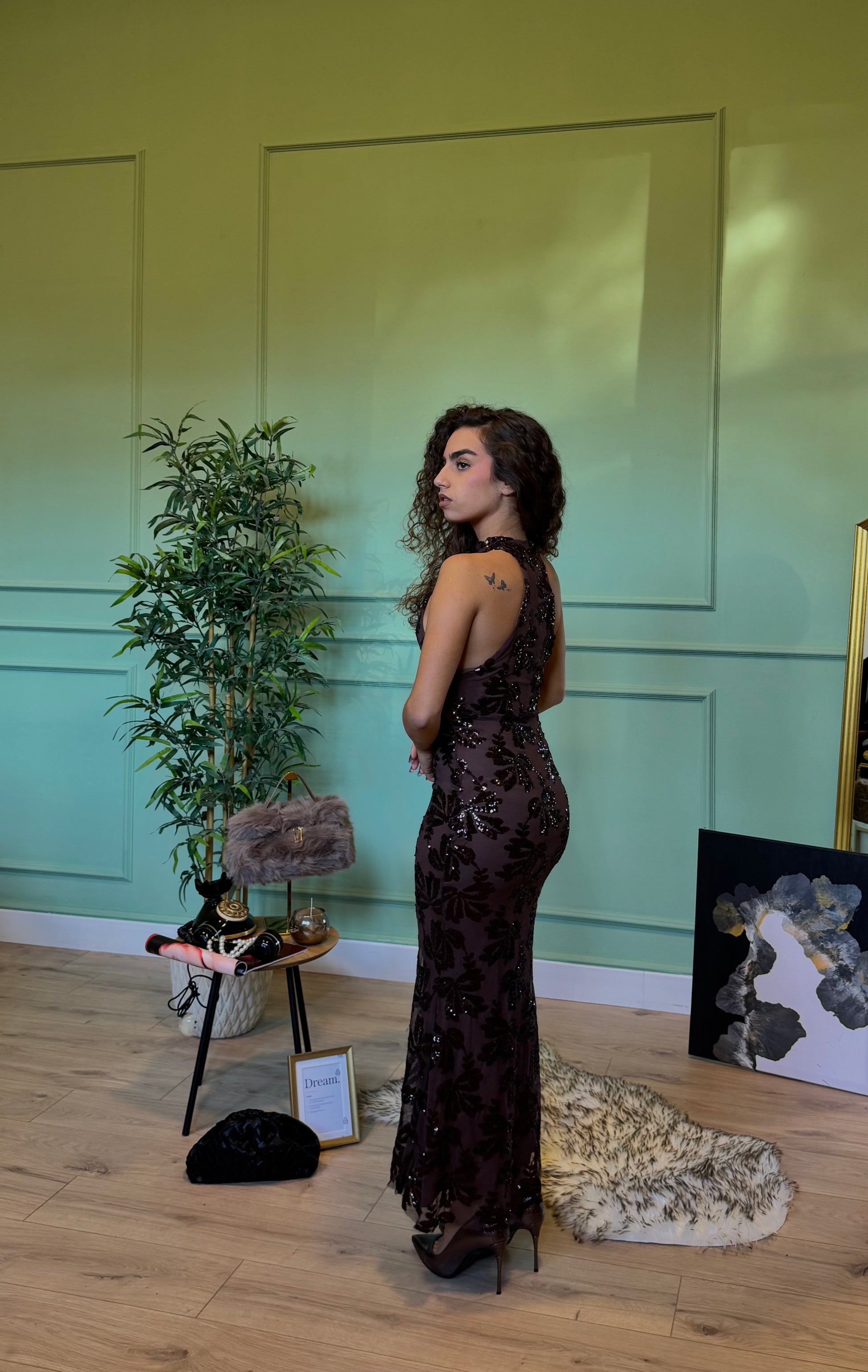 Dress Crystal 2.0 marrone
