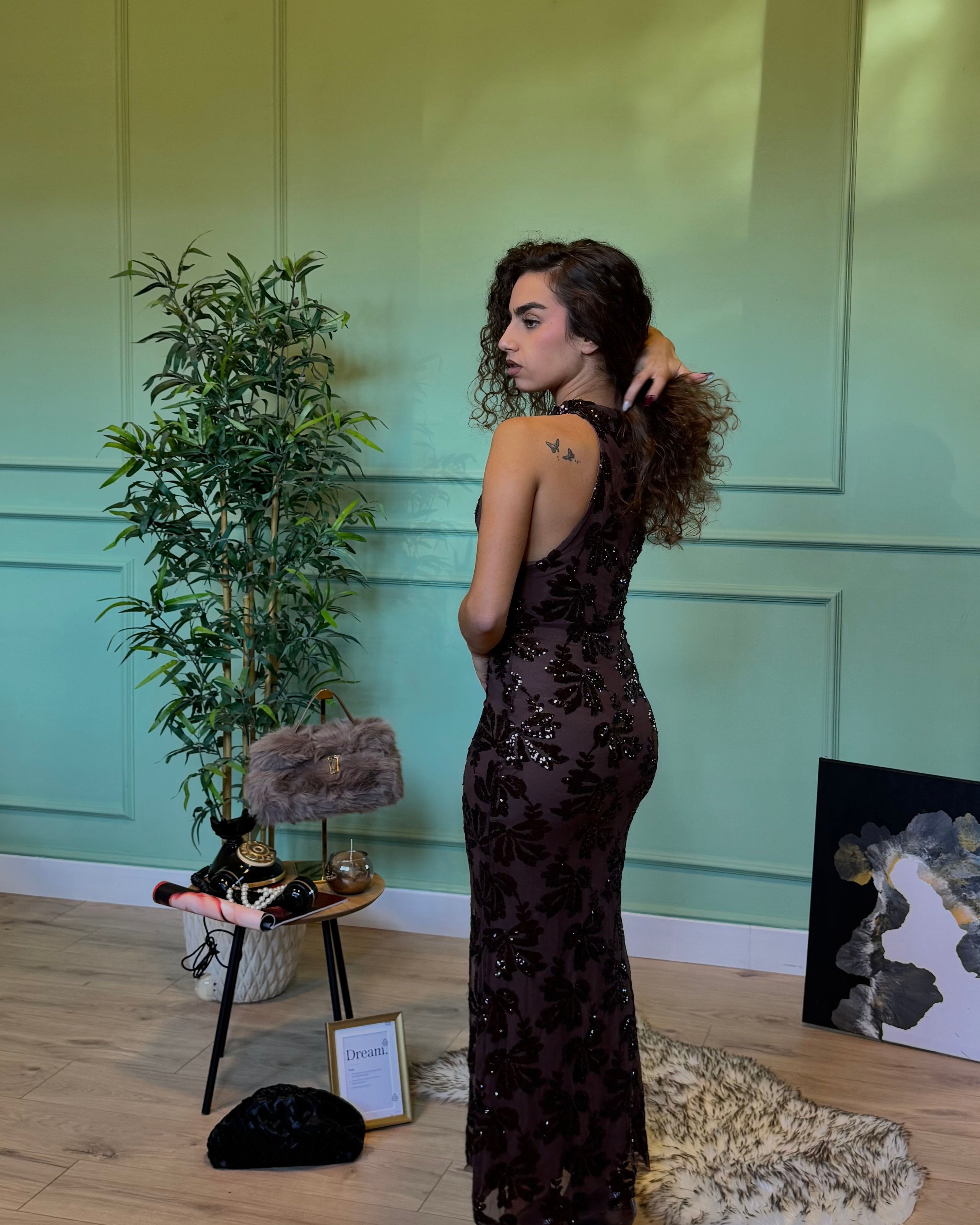 Dress Crystal 2.0 marrone