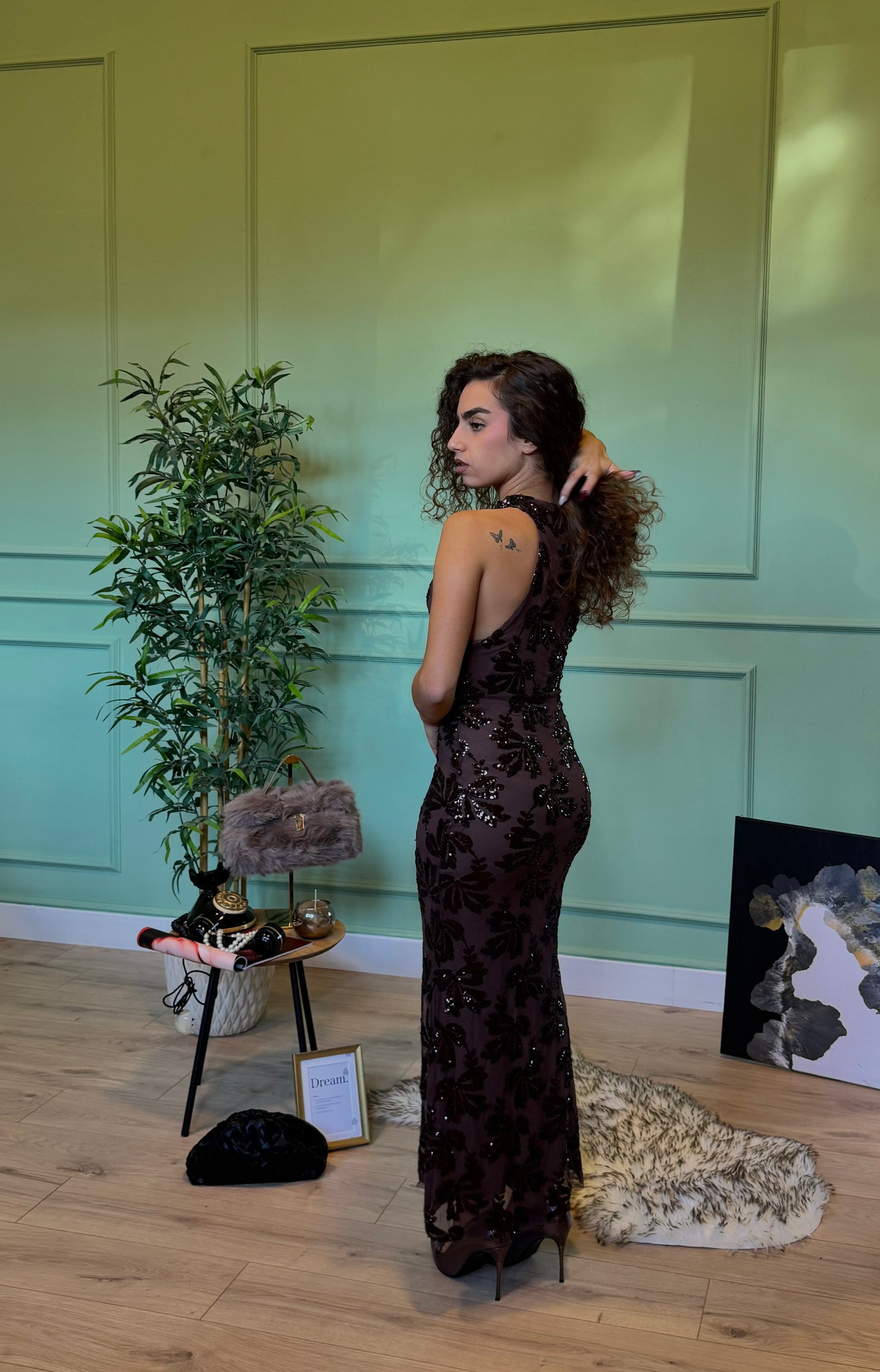 Dress Crystal 2.0 marrone