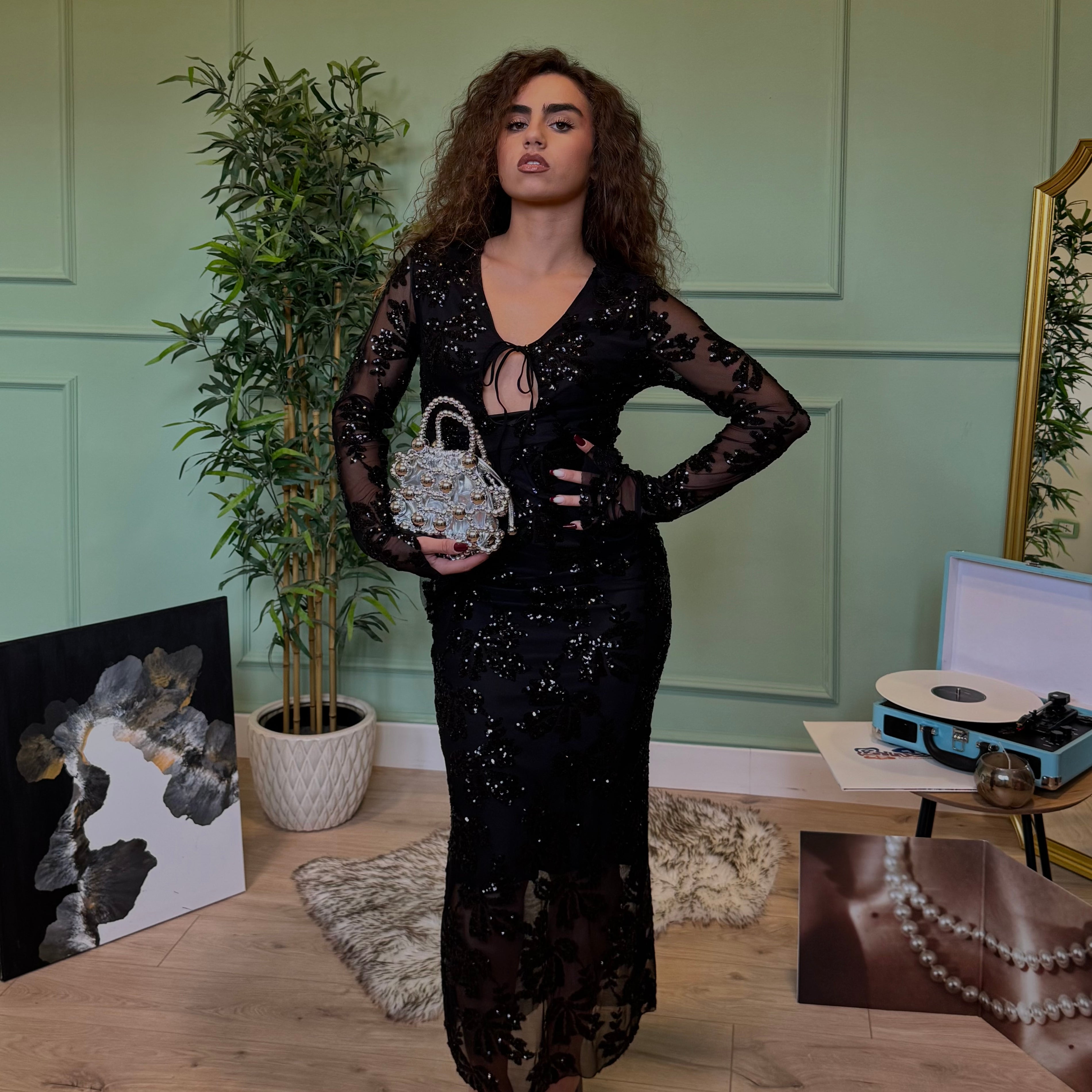 Dress Crystal Nero