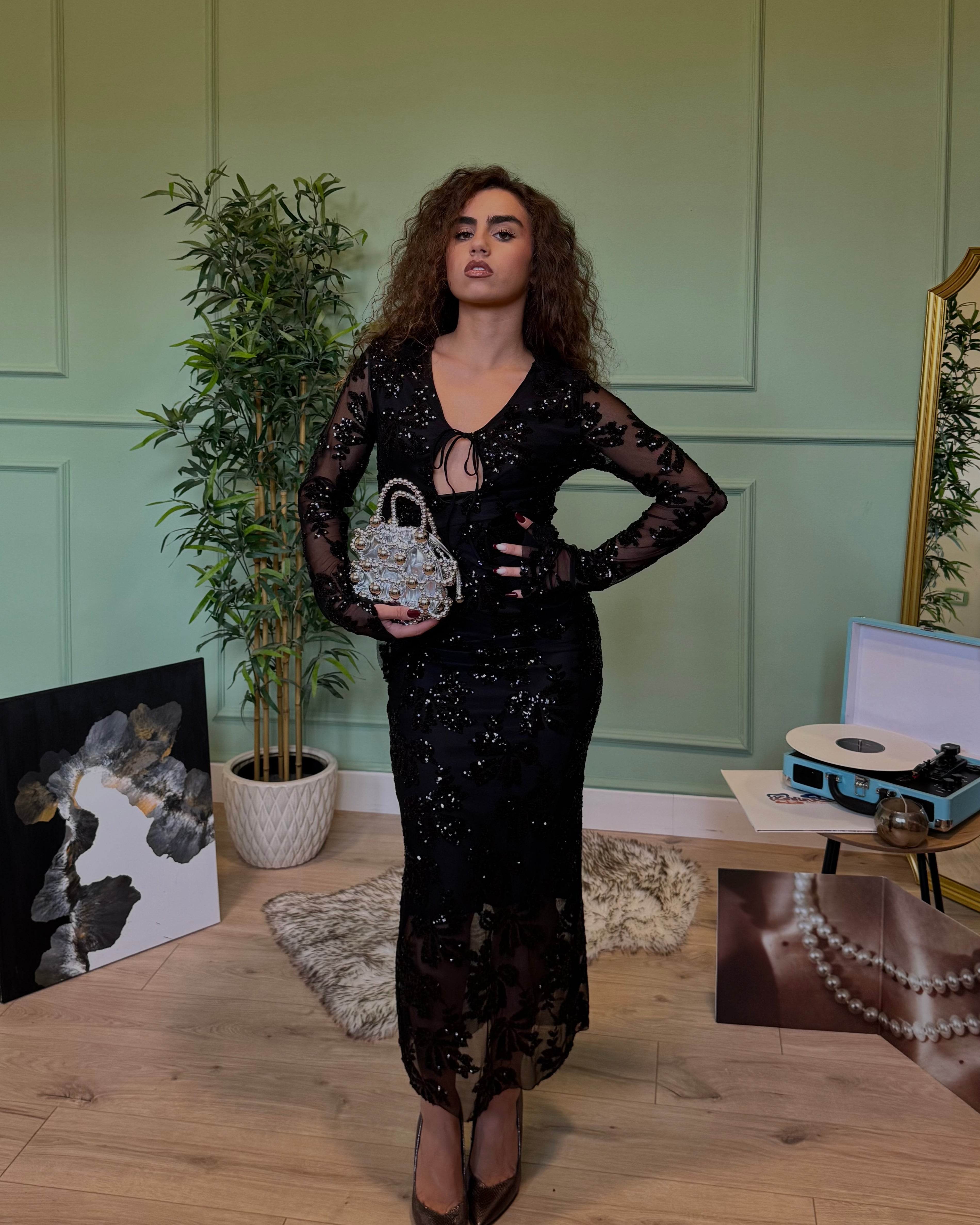 Dress Crystal Nero