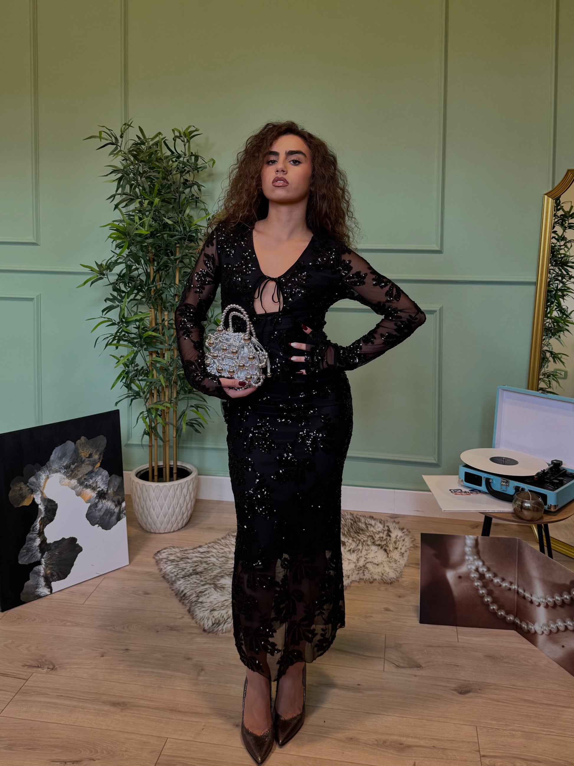 Dress Crystal Nero