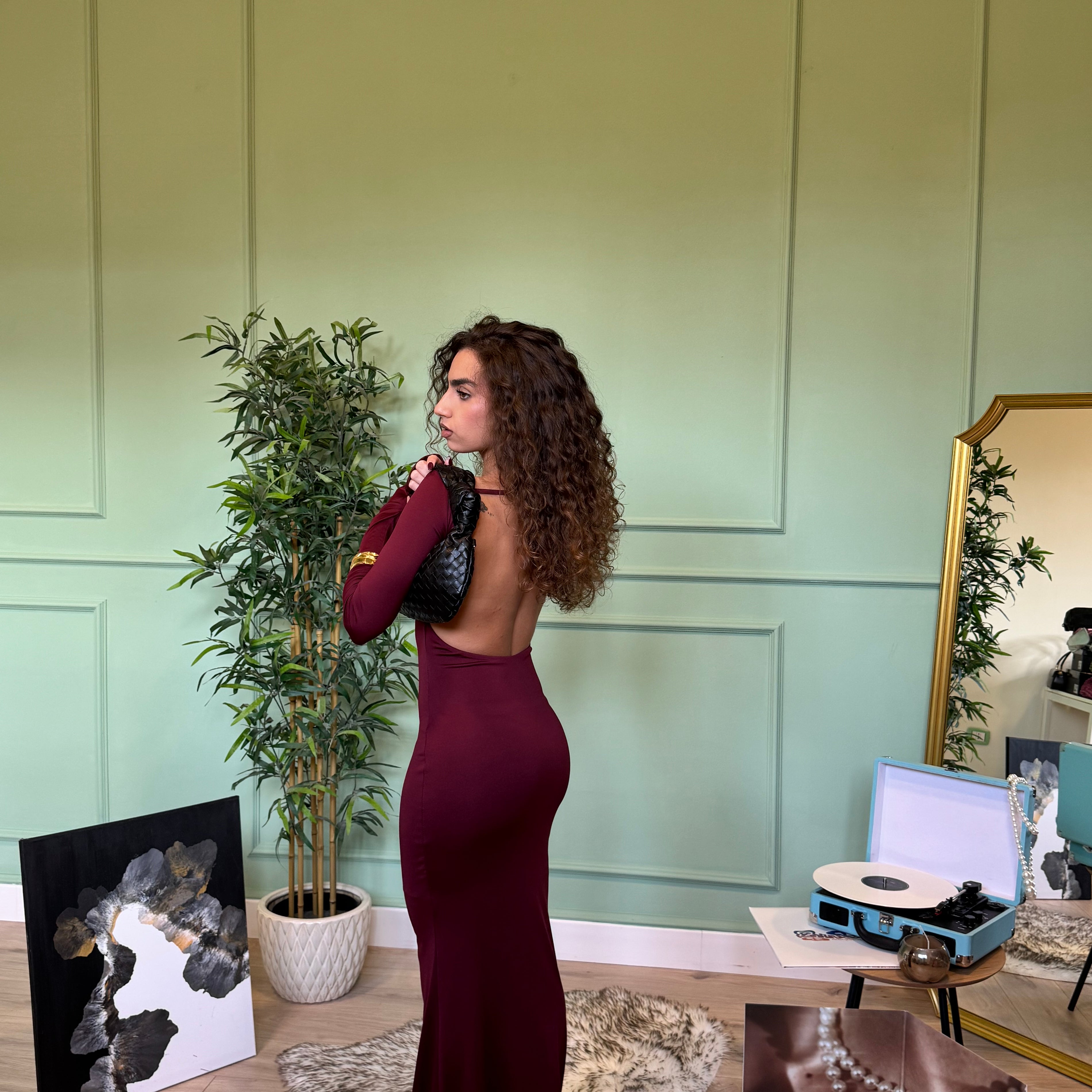Dress Segreto Bordeaux