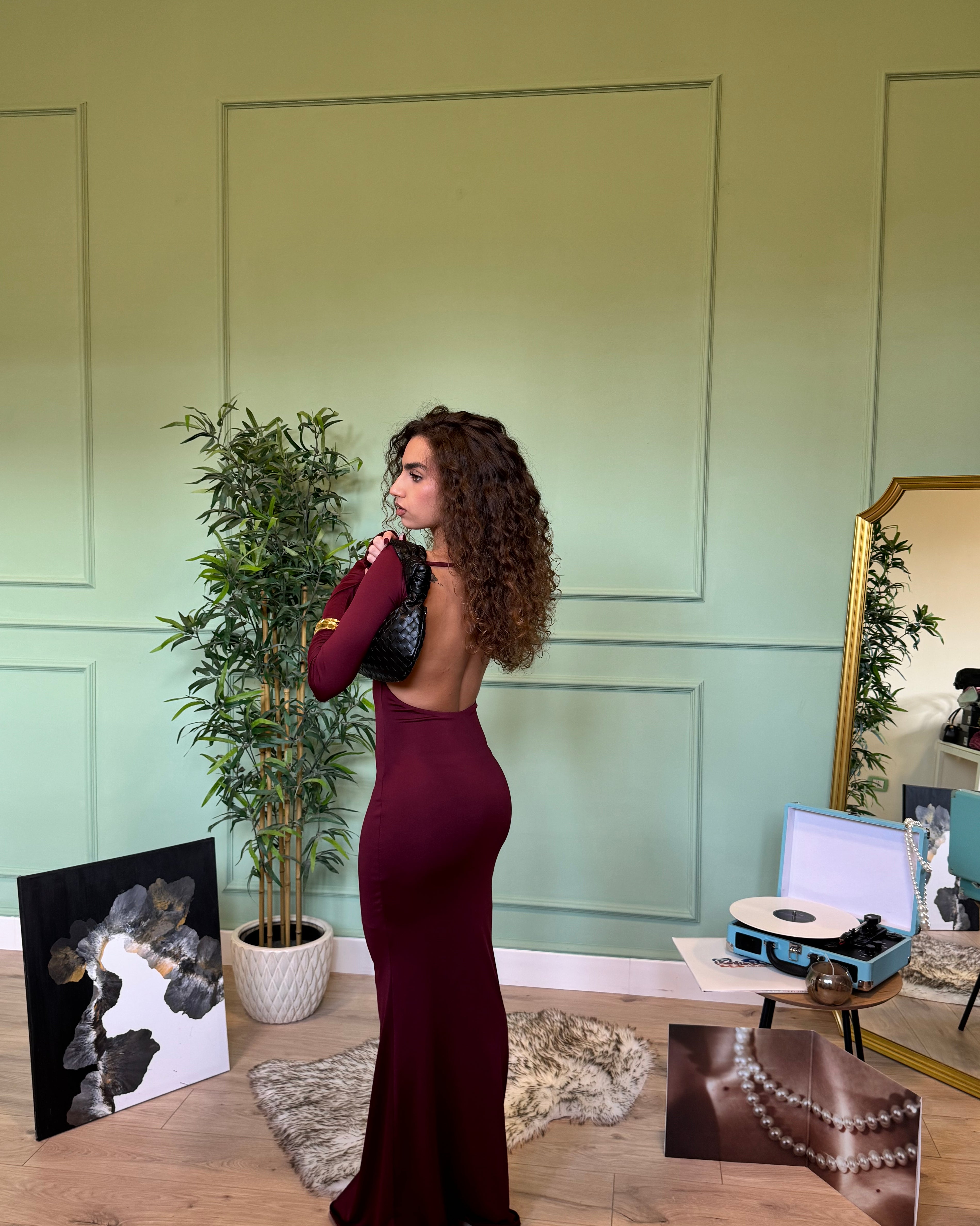 Dress Segreto Bordeaux