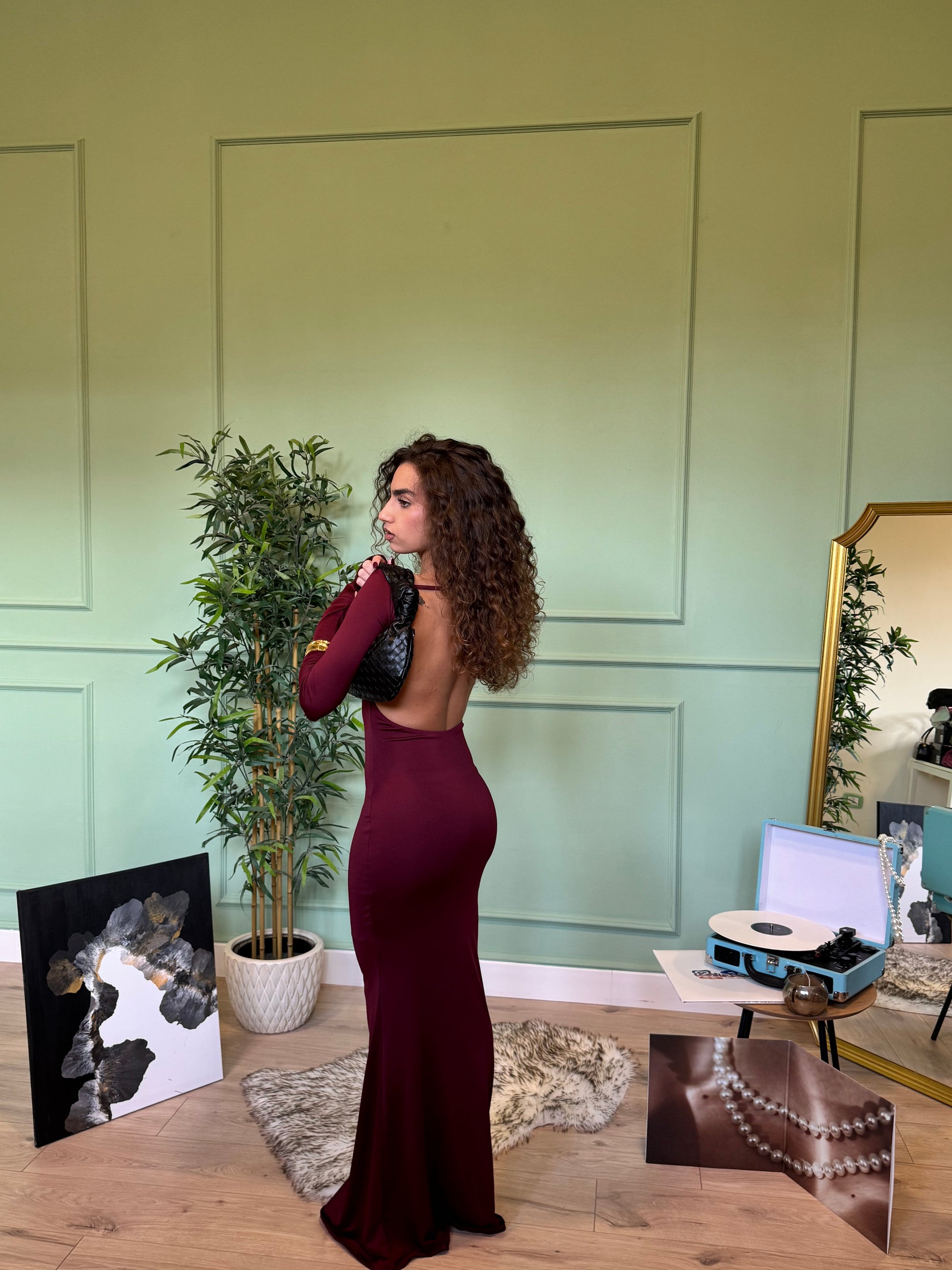 Dress Segreto Bordeaux