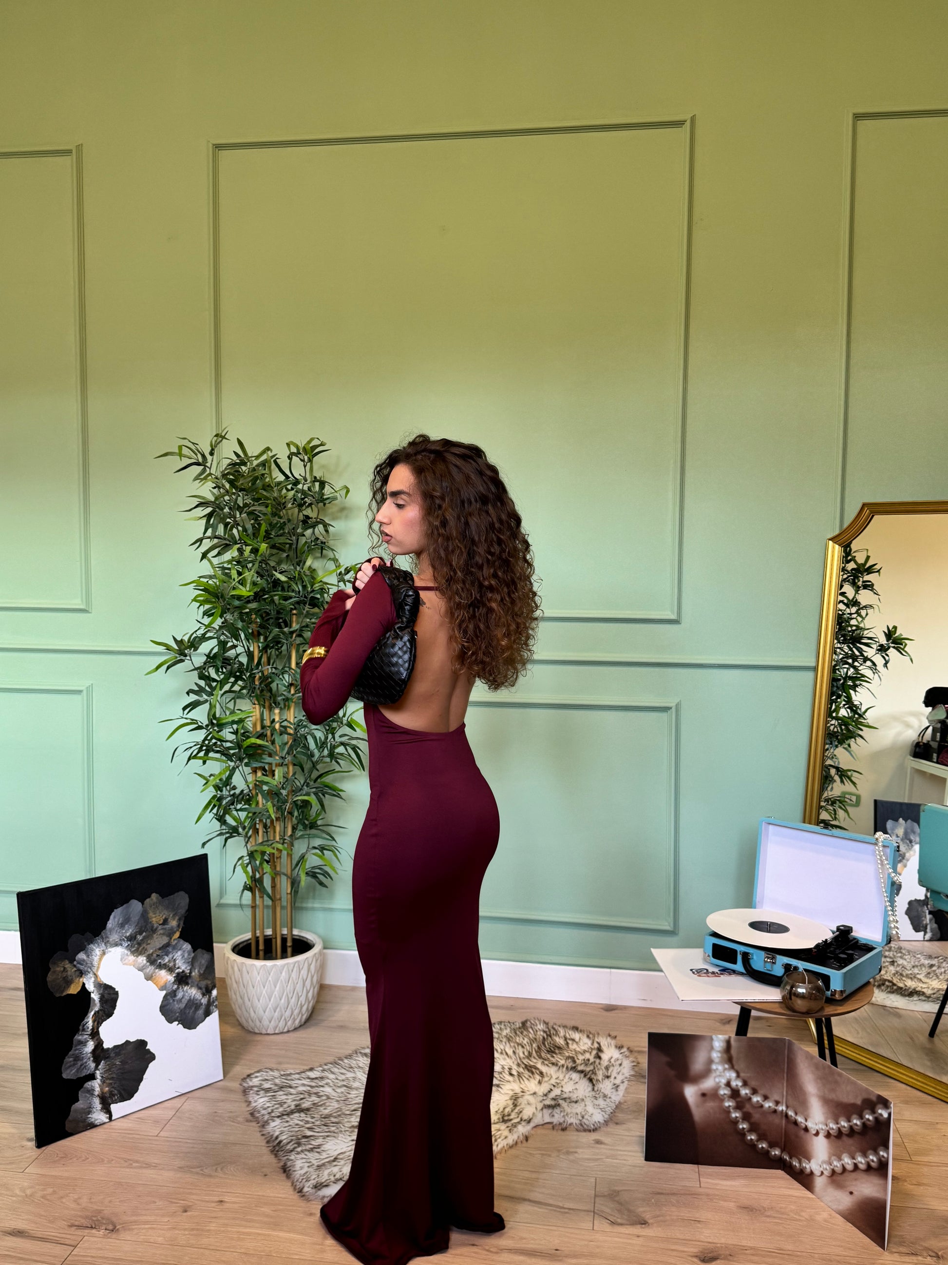 Dress Segreto Bordeaux