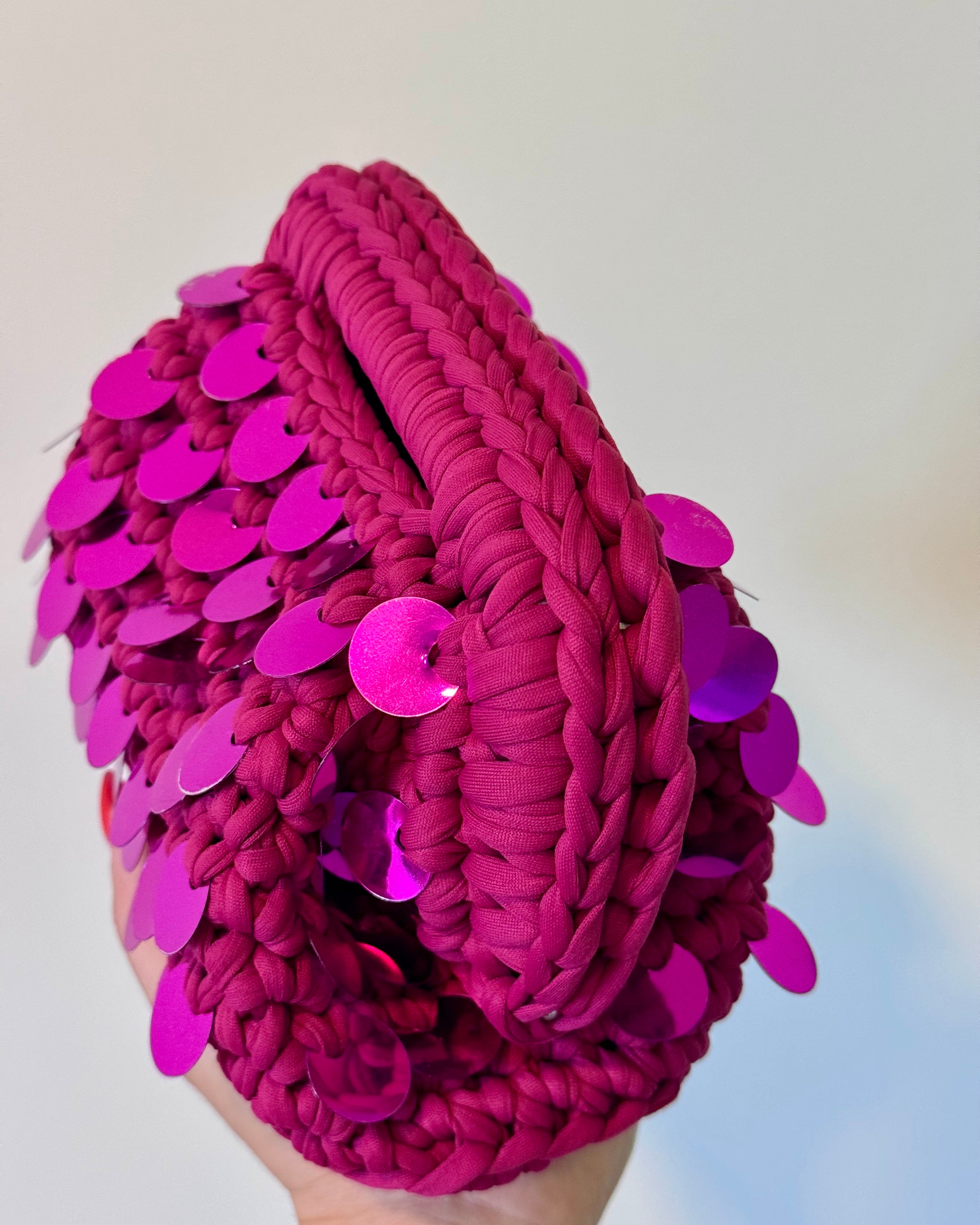 Pasticcino small magenta paillettes
