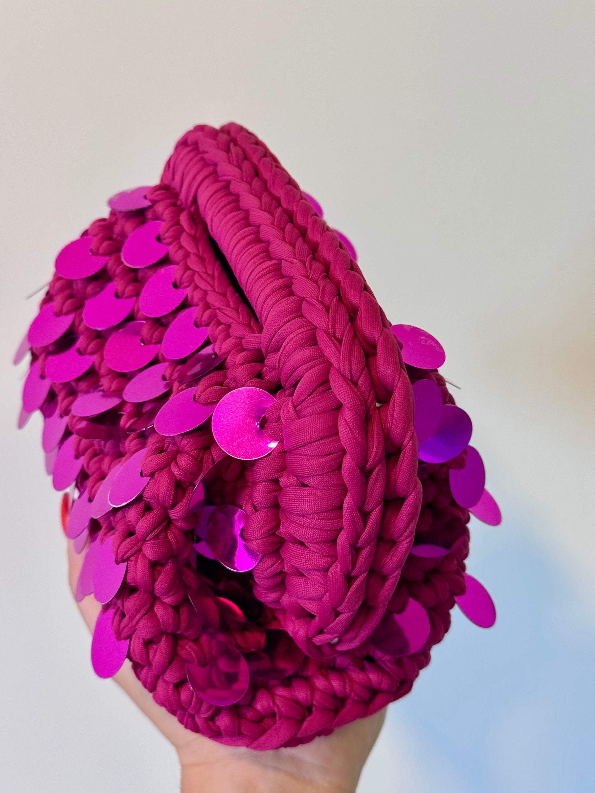 Pasticcino small magenta paillettes