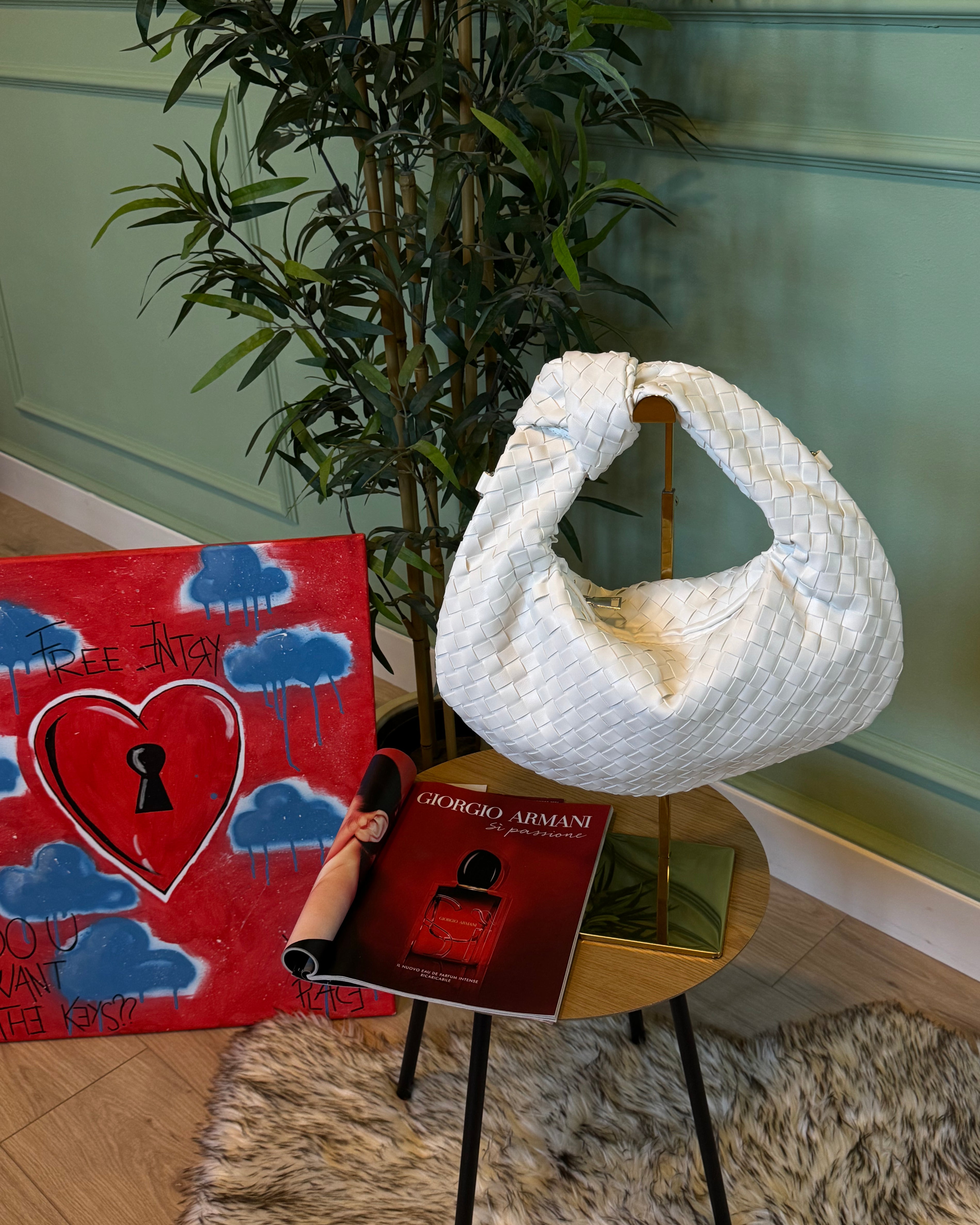 Bag intreccio big bianca