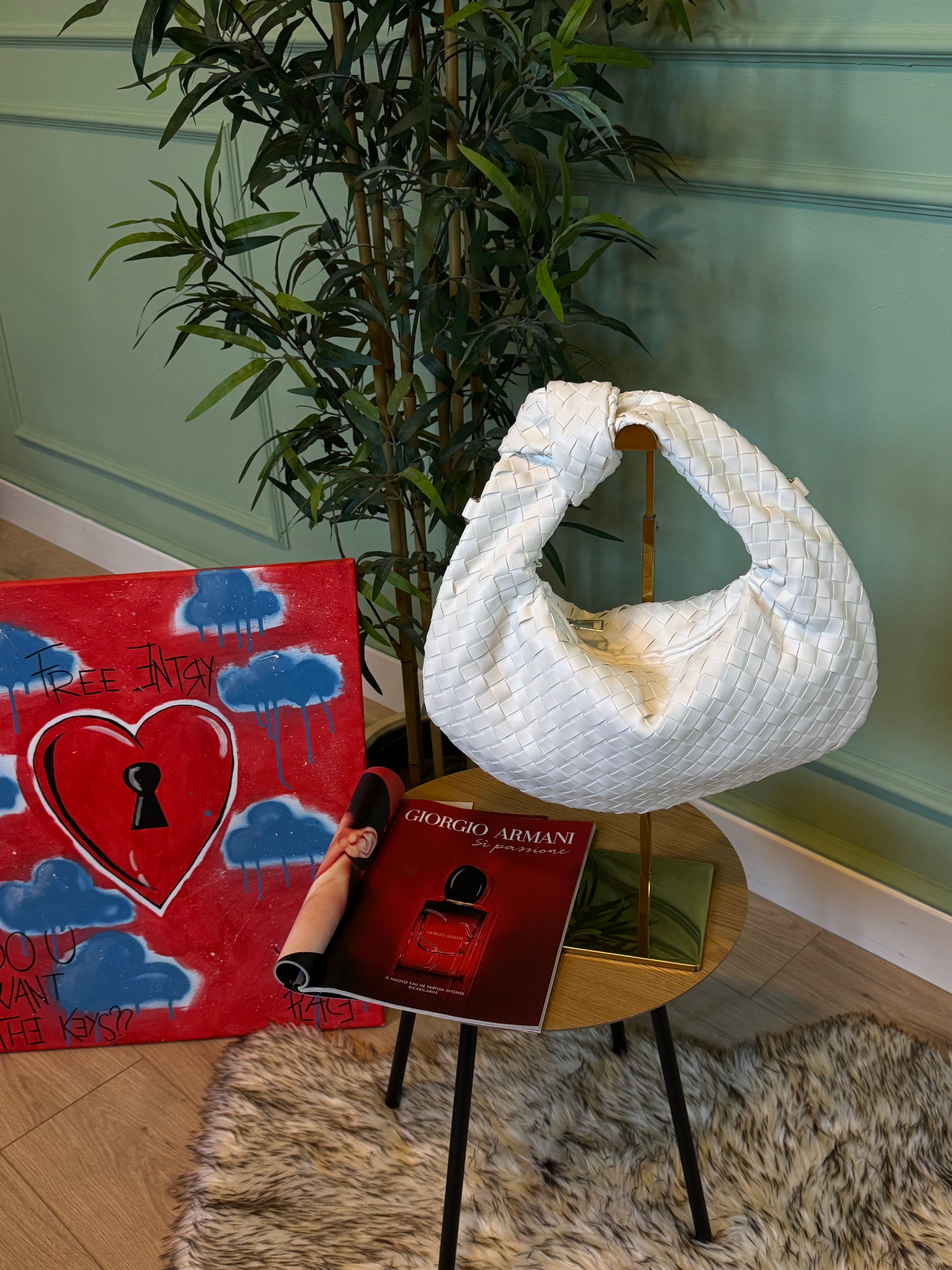 Bag intreccio big bianca