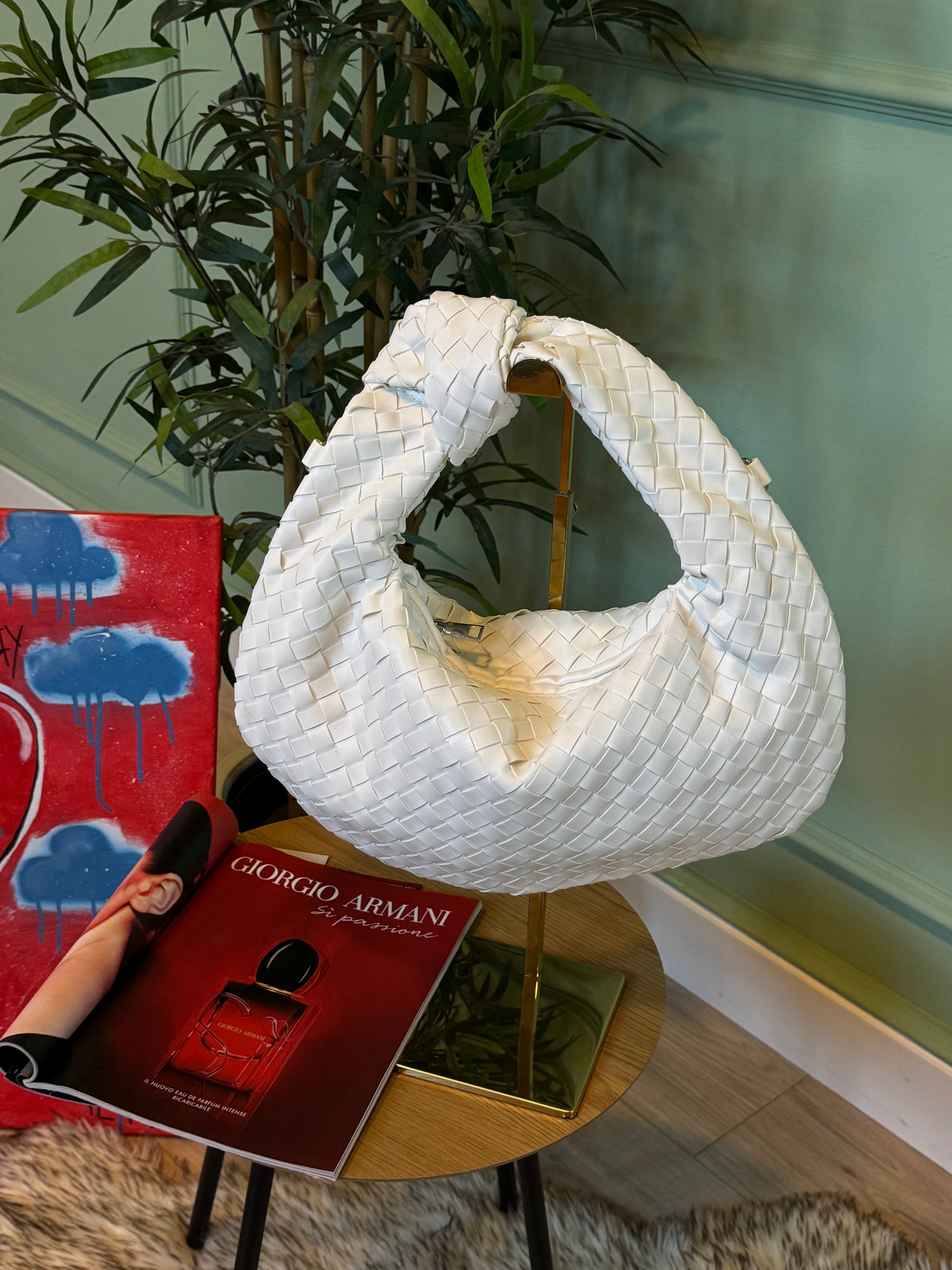 Bag intreccio big bianca