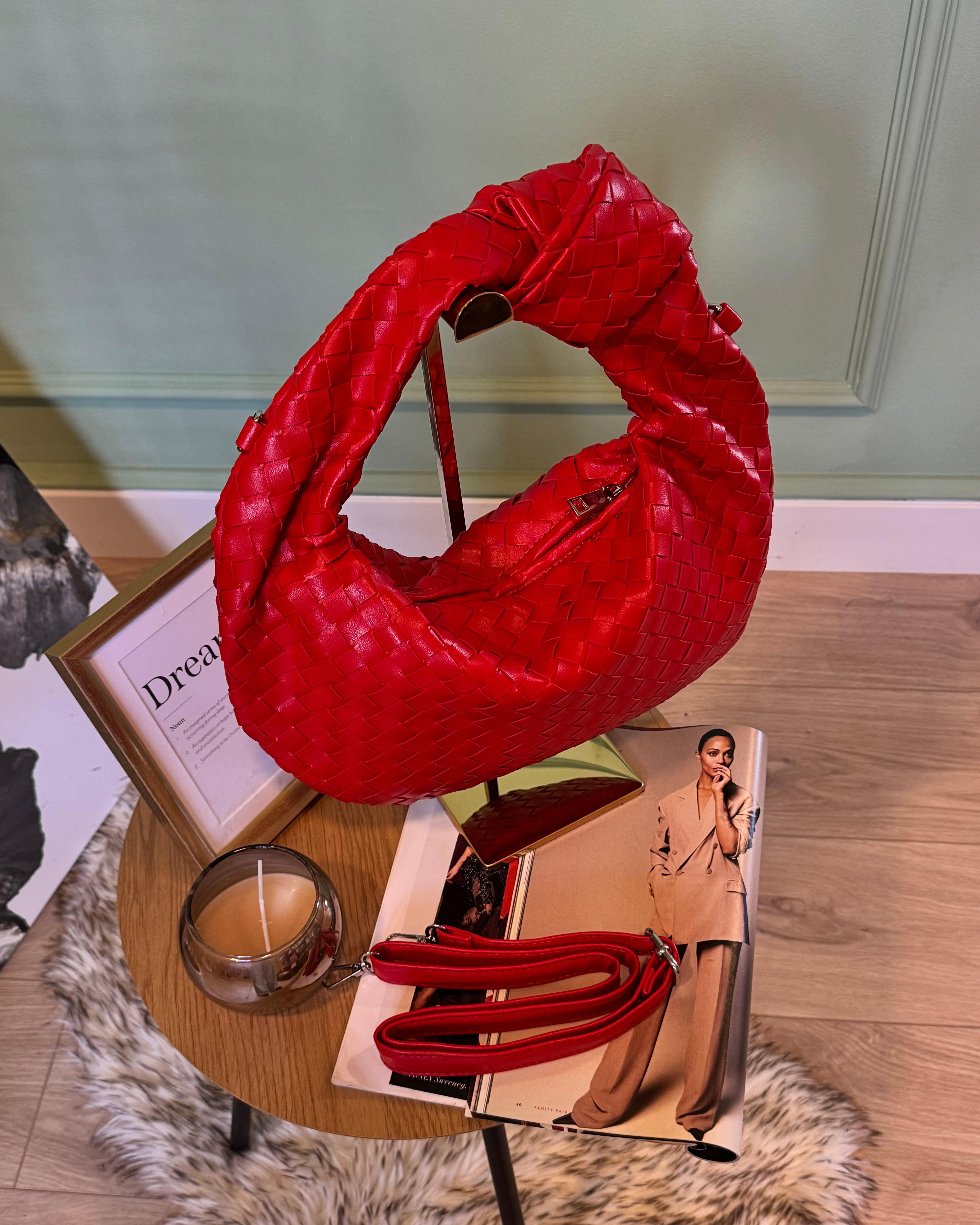 Bag intreccio big rossa