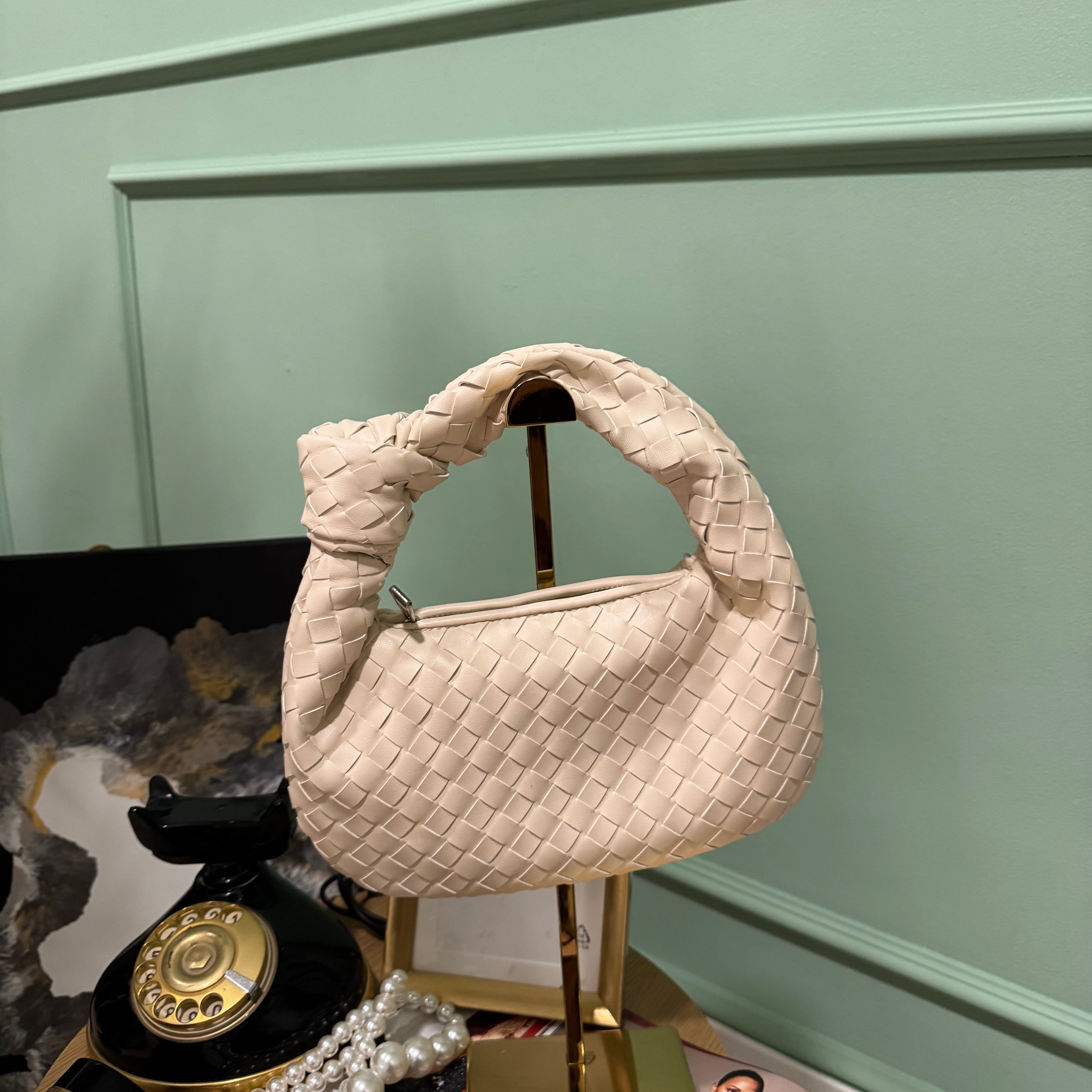 Bag Intreccio media panna
