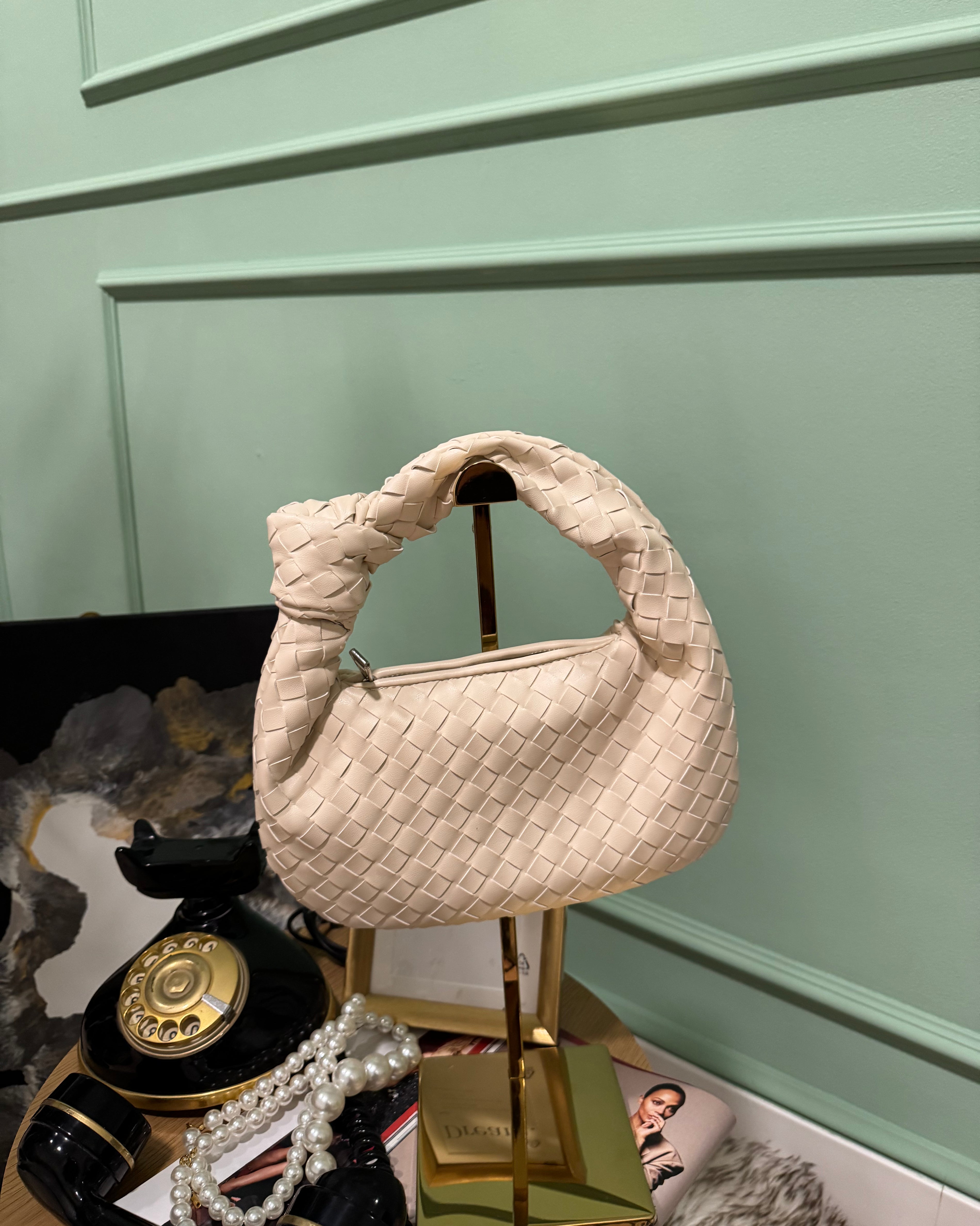Bag Intreccio media panna