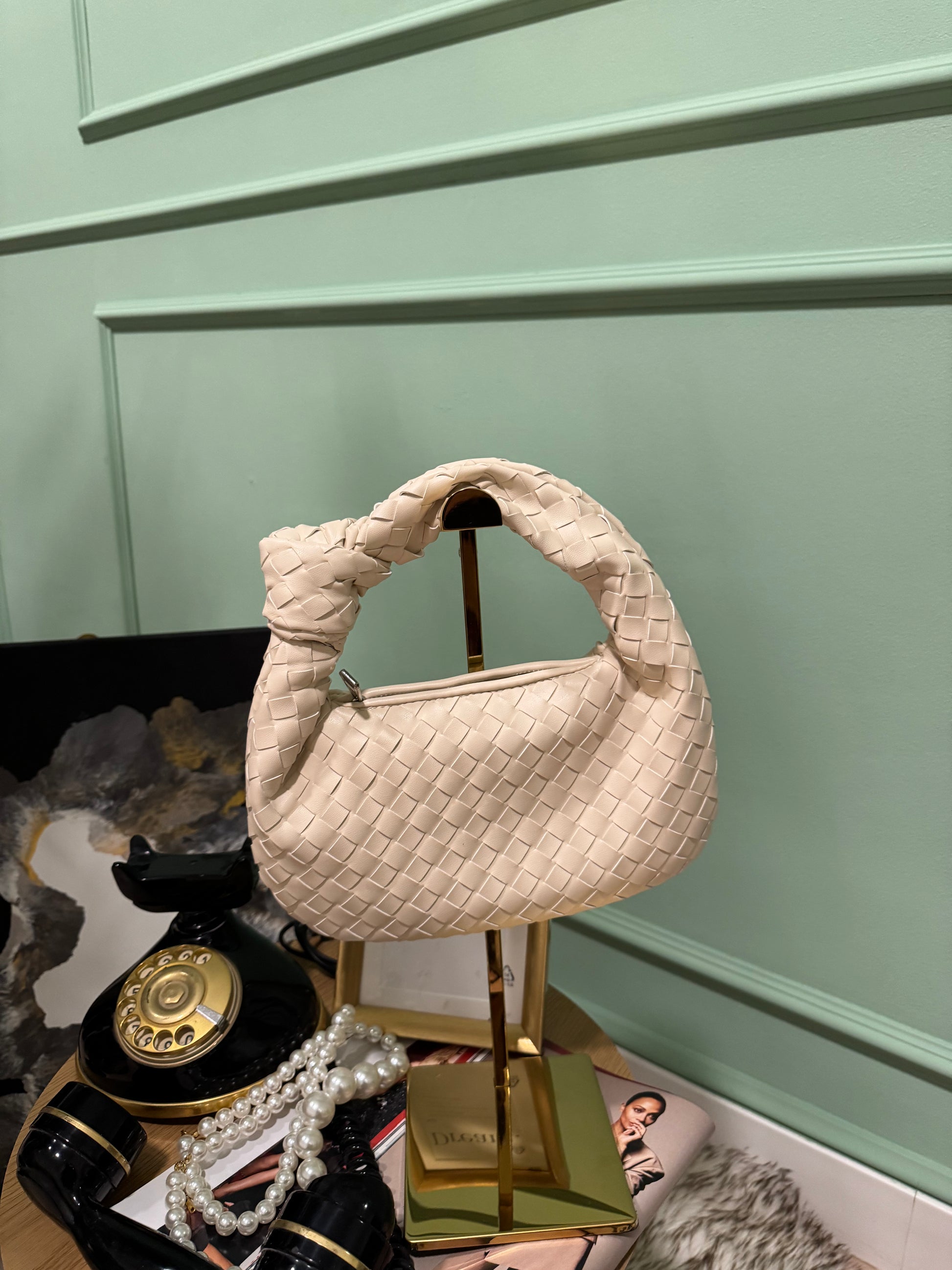 Bag Intreccio media panna