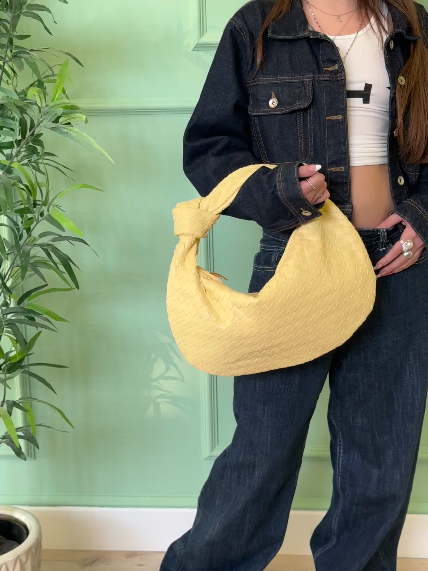 Bag Ariel big giallo pastello