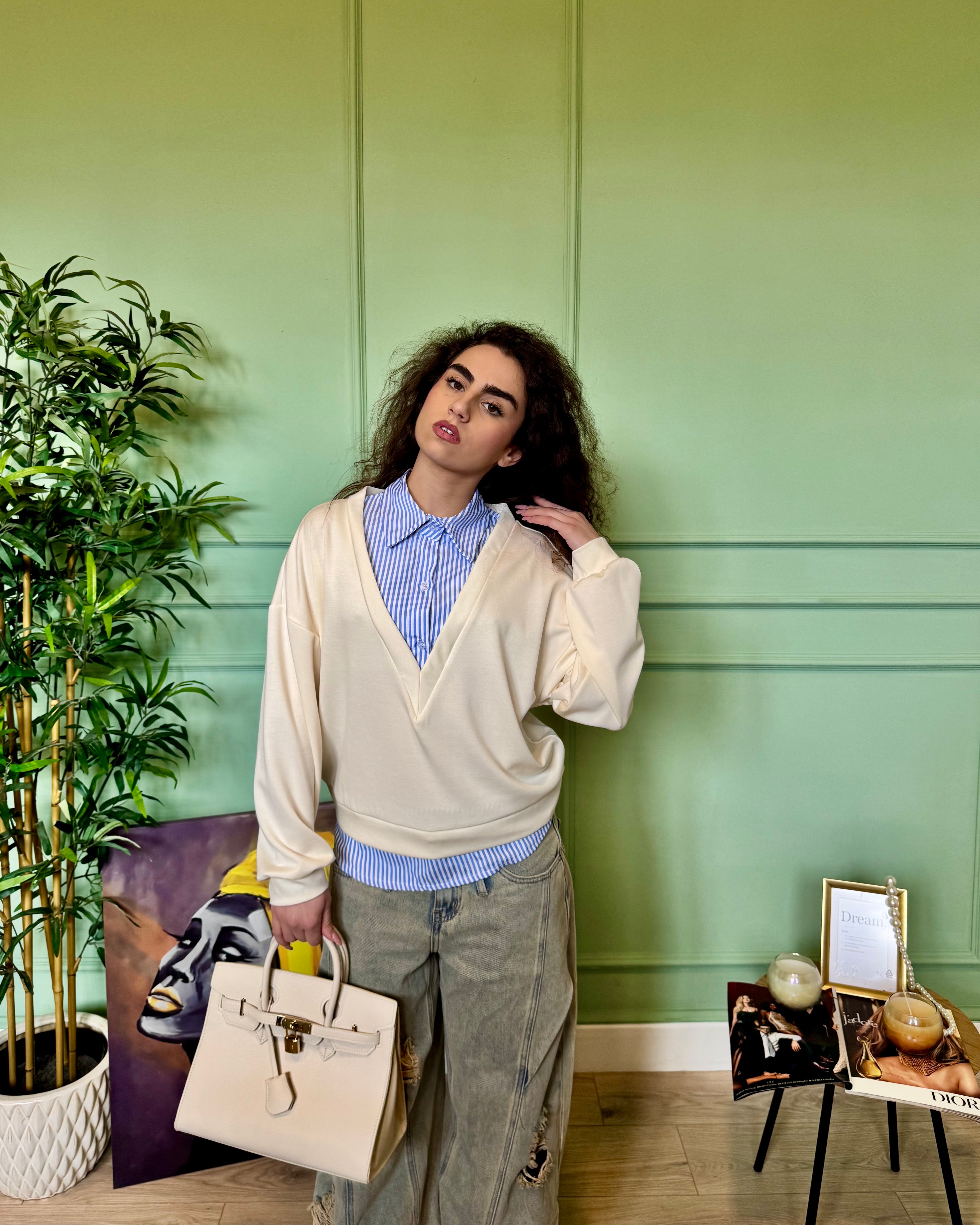 Camicia Cherry Combinata