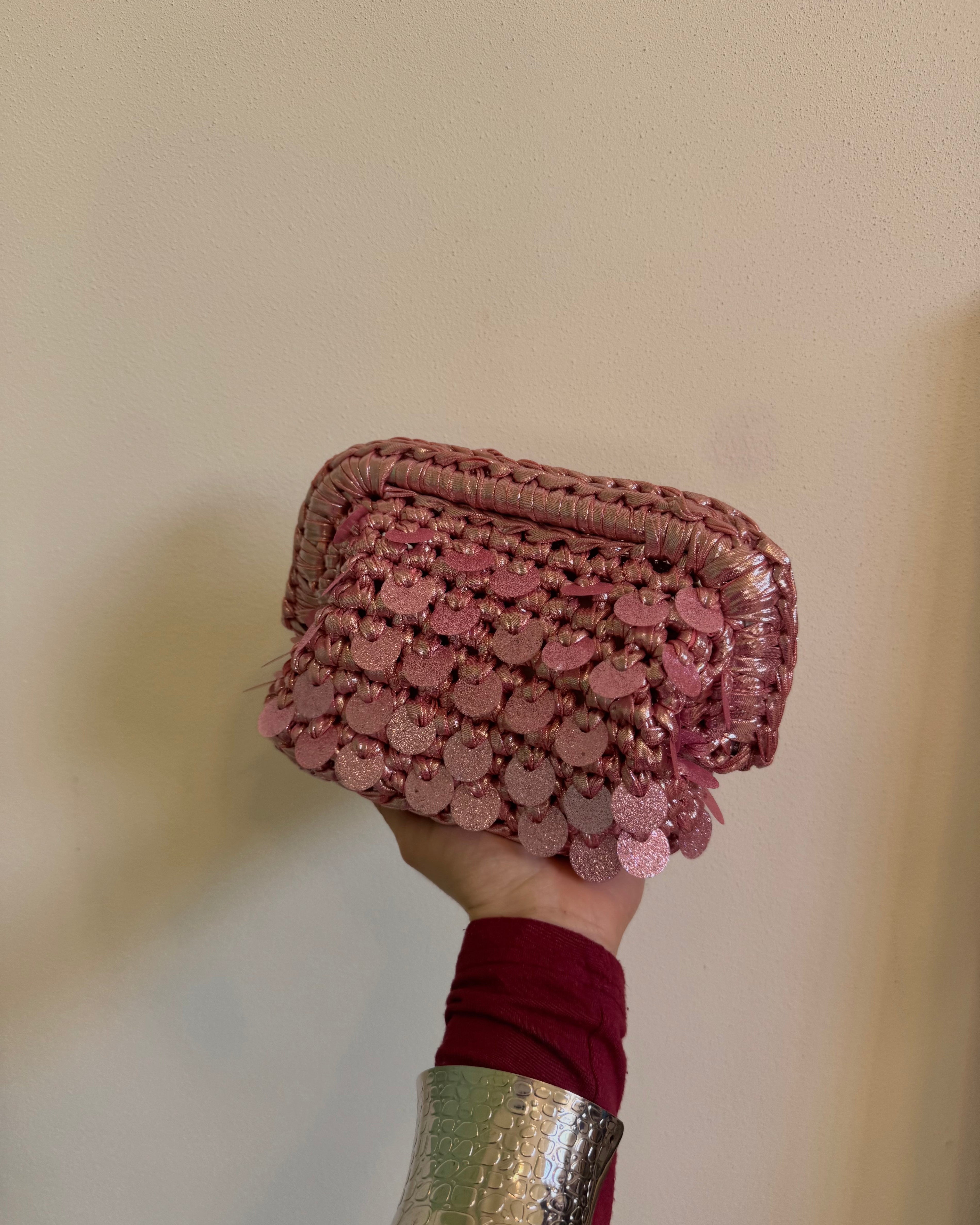 Pasticcino rosa barbie paillette glitterate