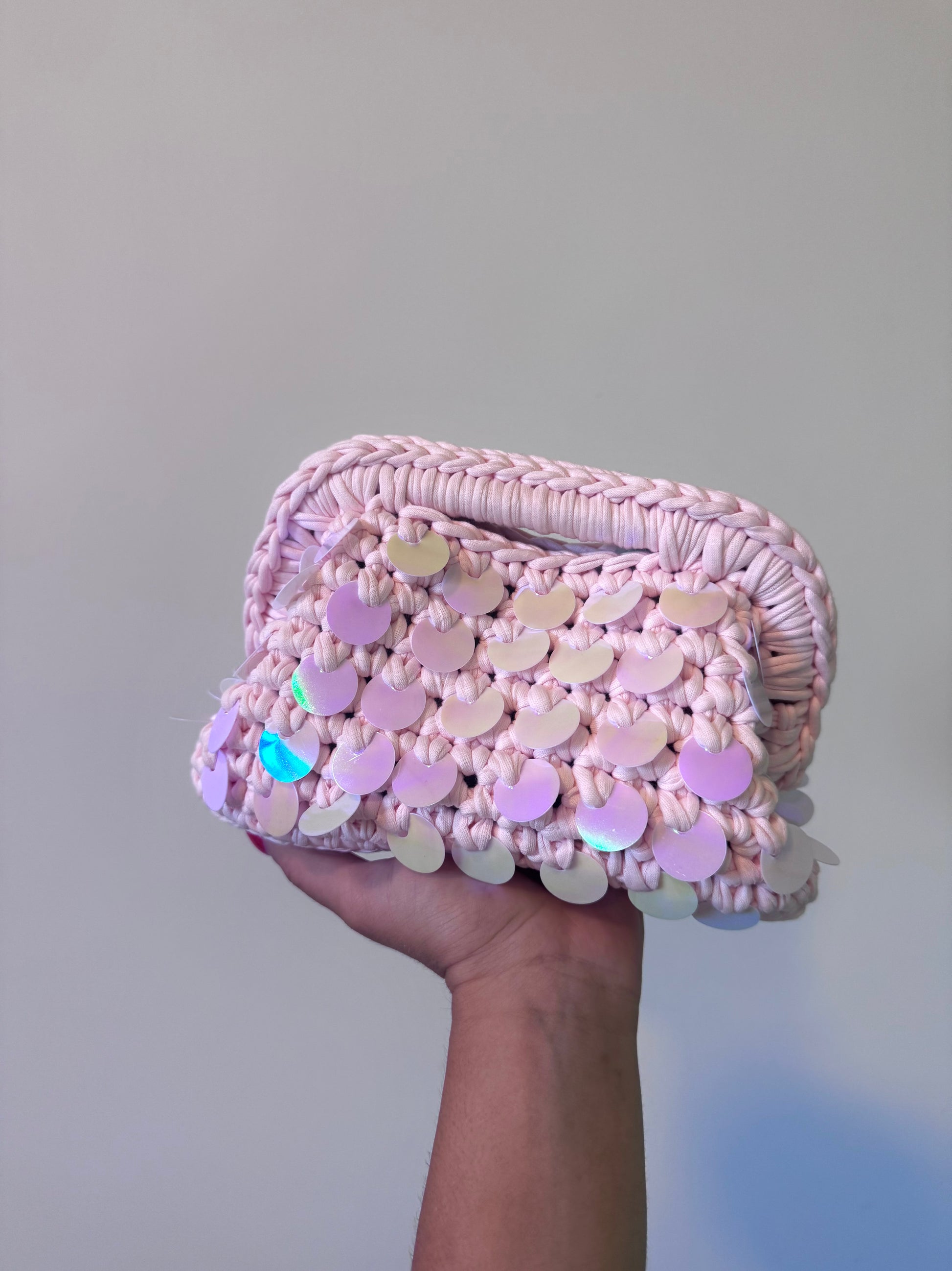 PRE-ORDER Pasticcino rosa cipria small paillettes