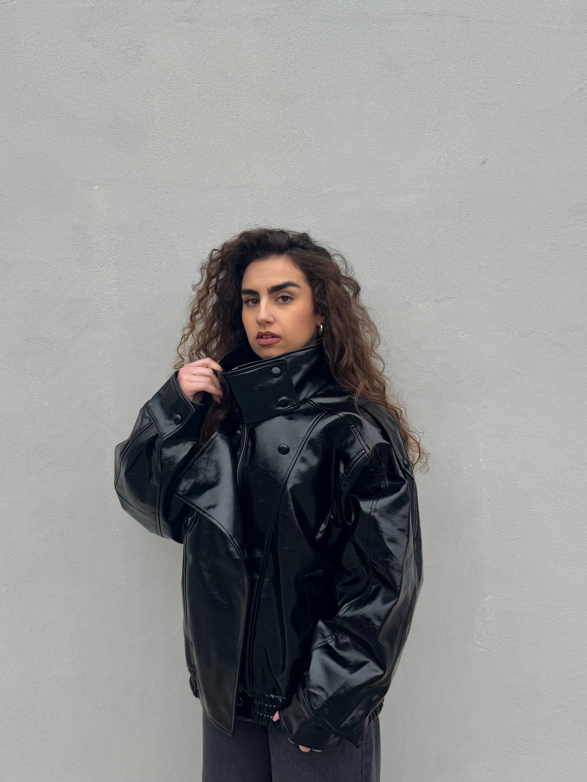 Chiodo Ecopelle Nero