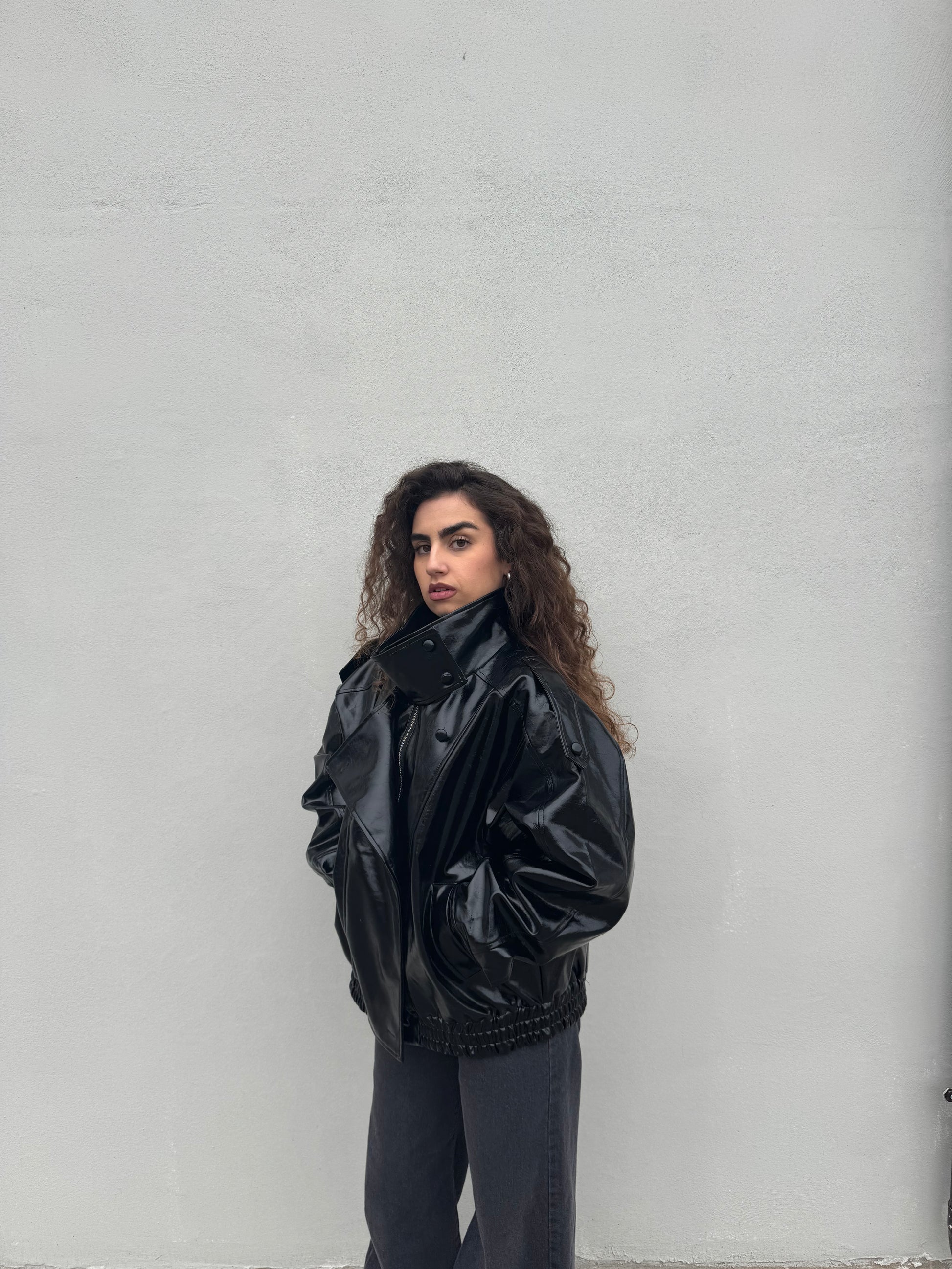 Chiodo Ecopelle Nero