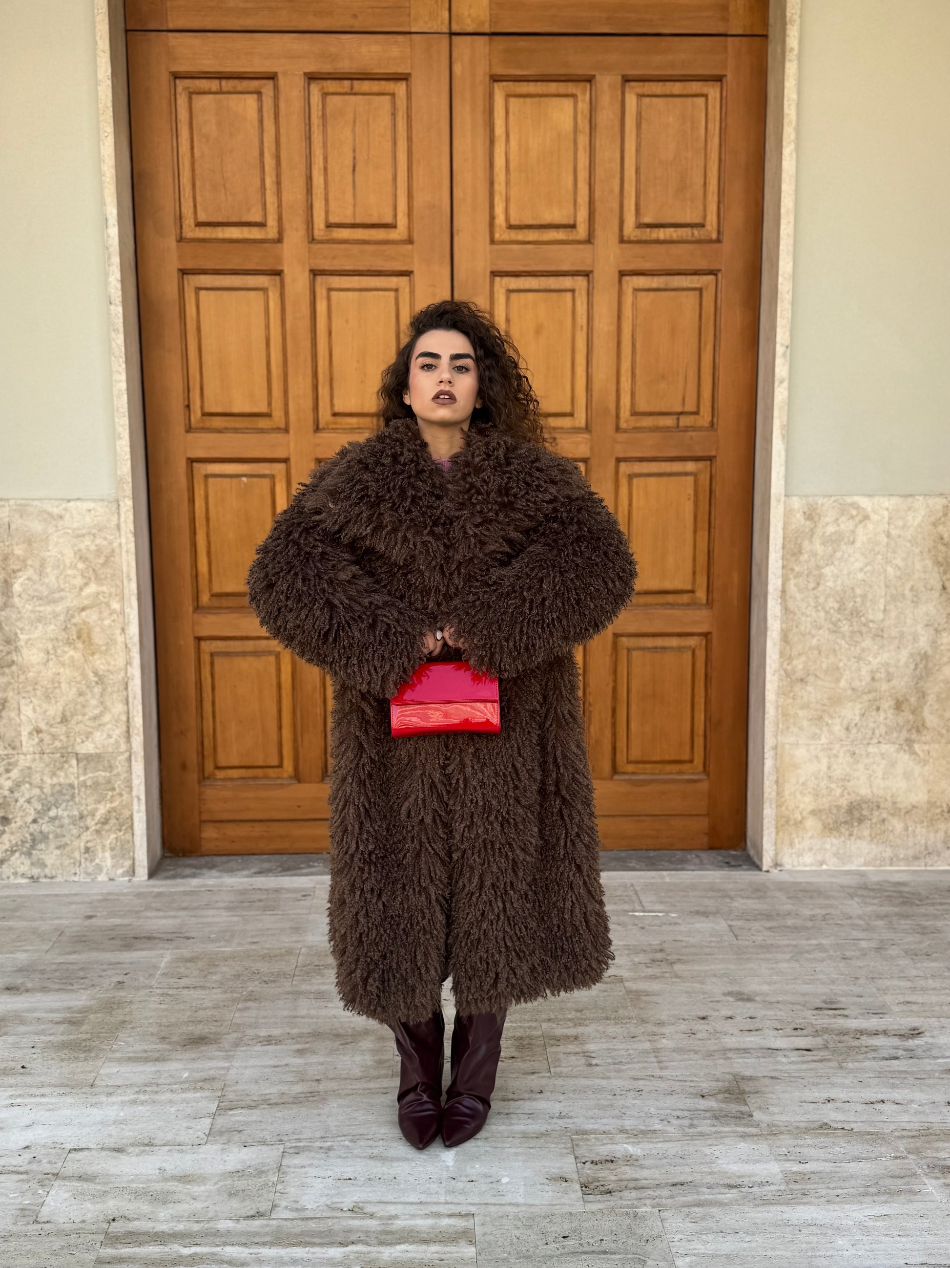 Pelliccia Mongolia lunga