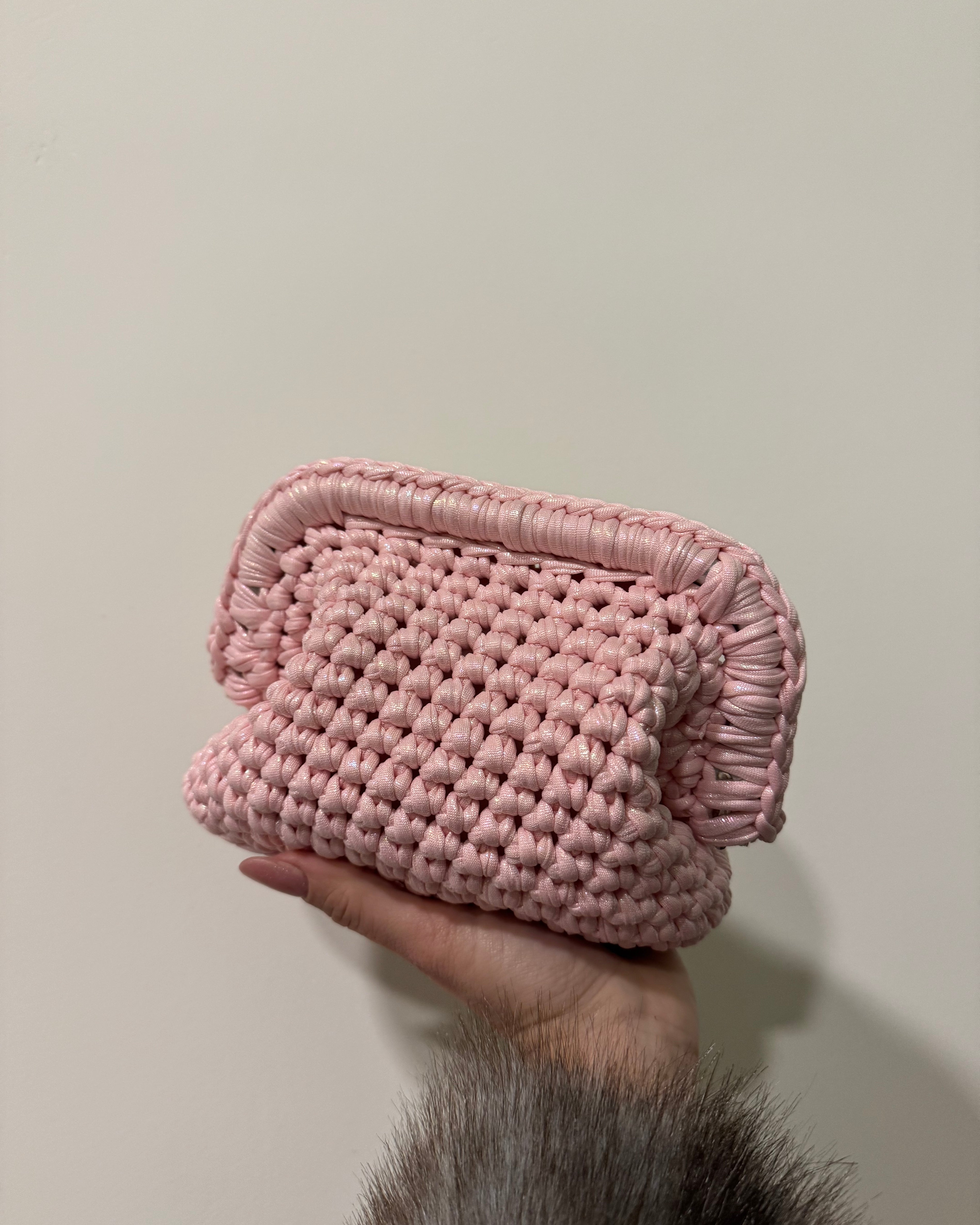 Pasticcino small rosa cipria glitter