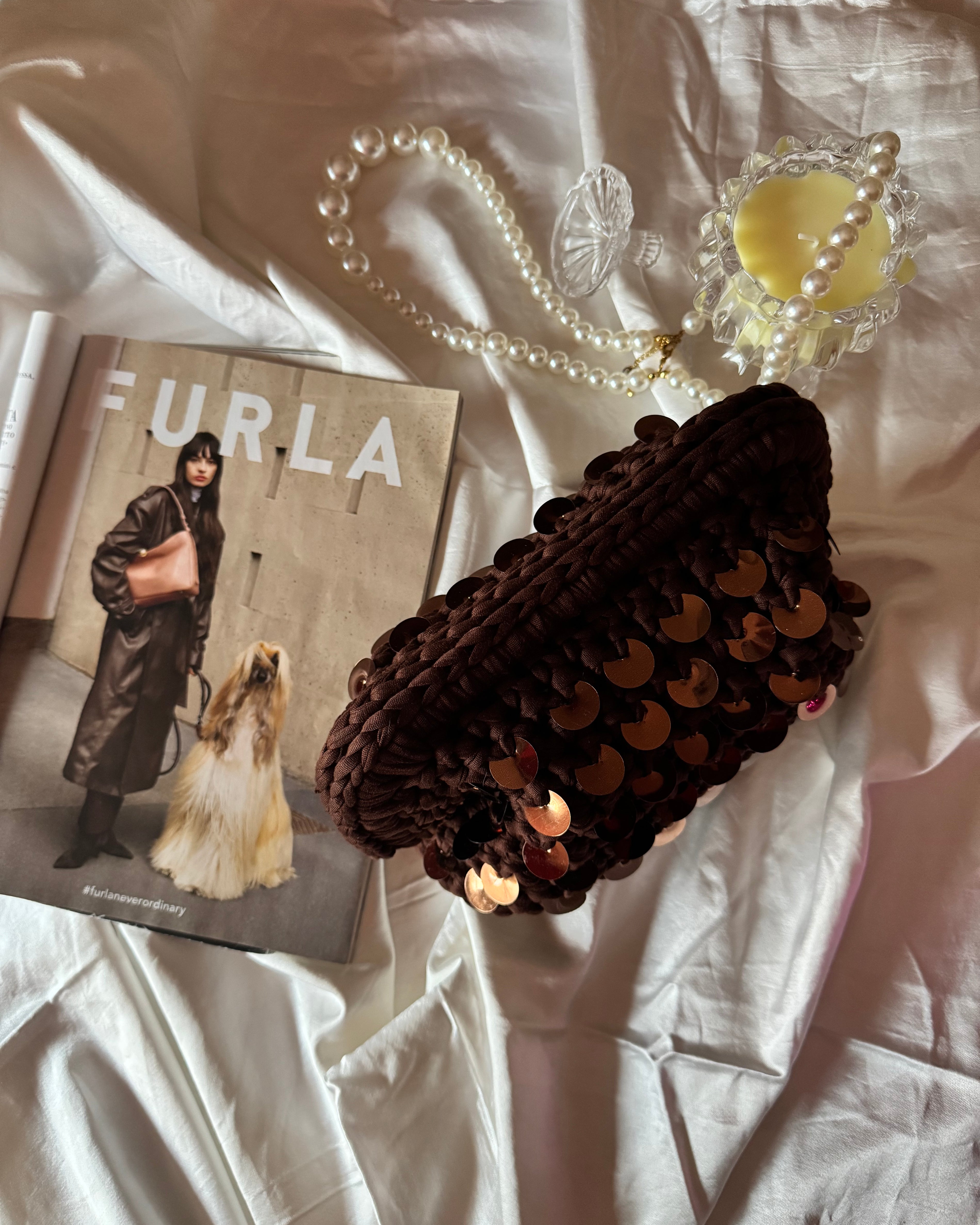 Pasticcino Medium caffè paillettes