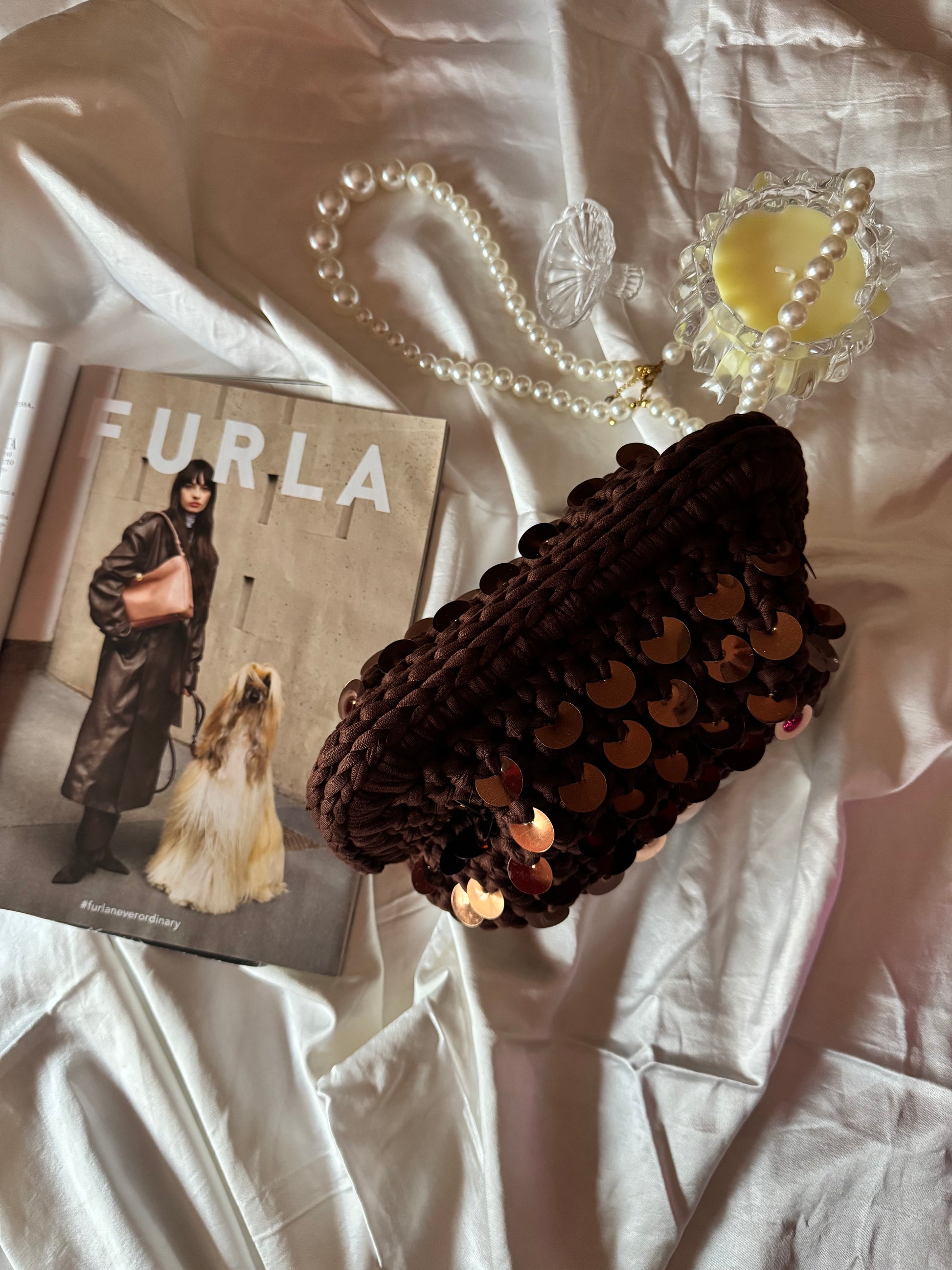 Pasticcino Medium caffè paillettes