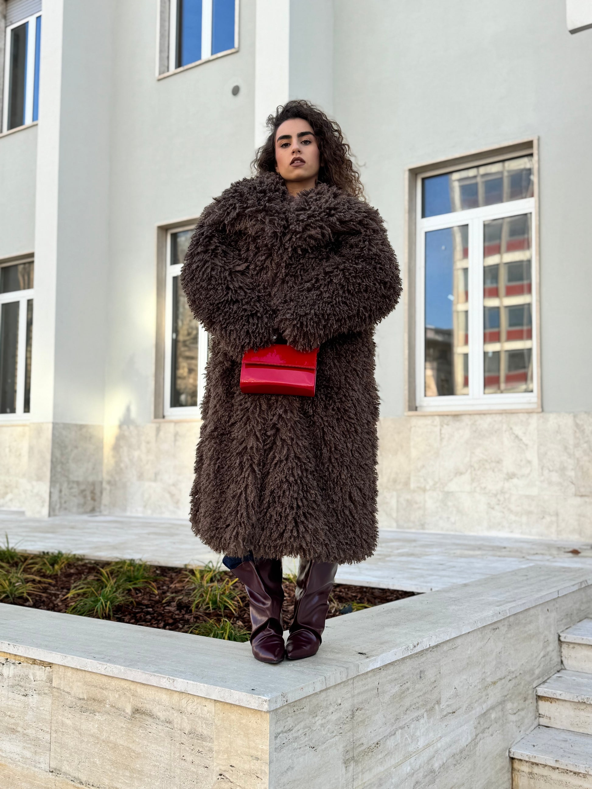 Pelliccia Mongolia lunga