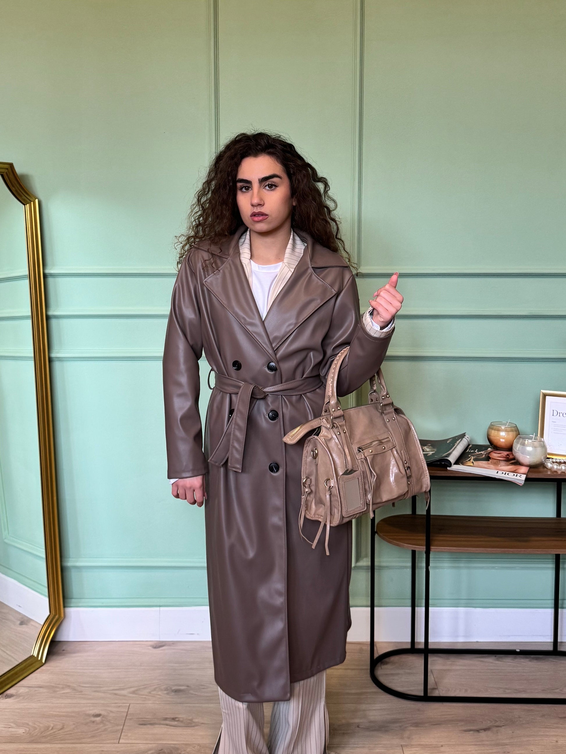 Trench Sienna grigio