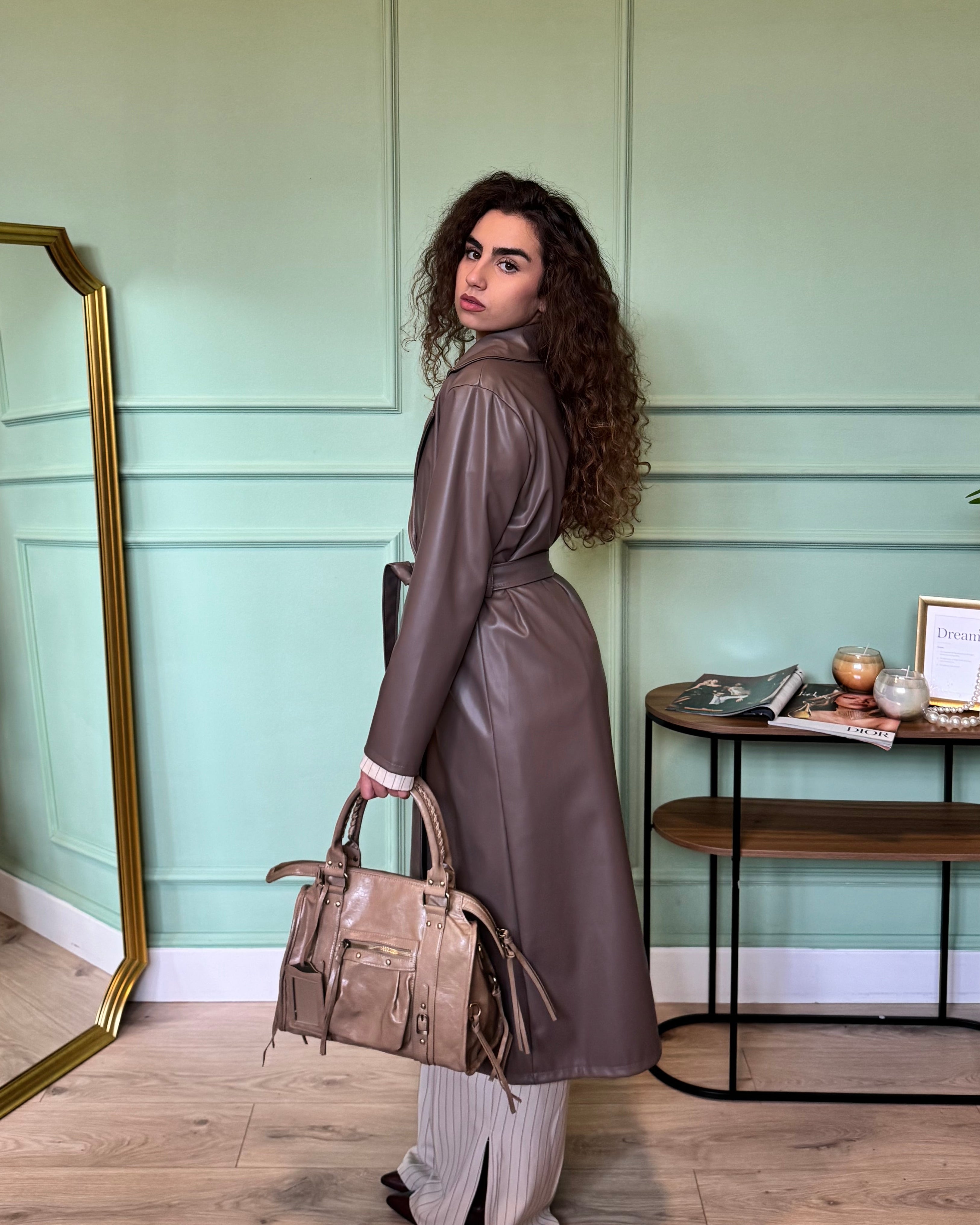 Trench Sienna grigio