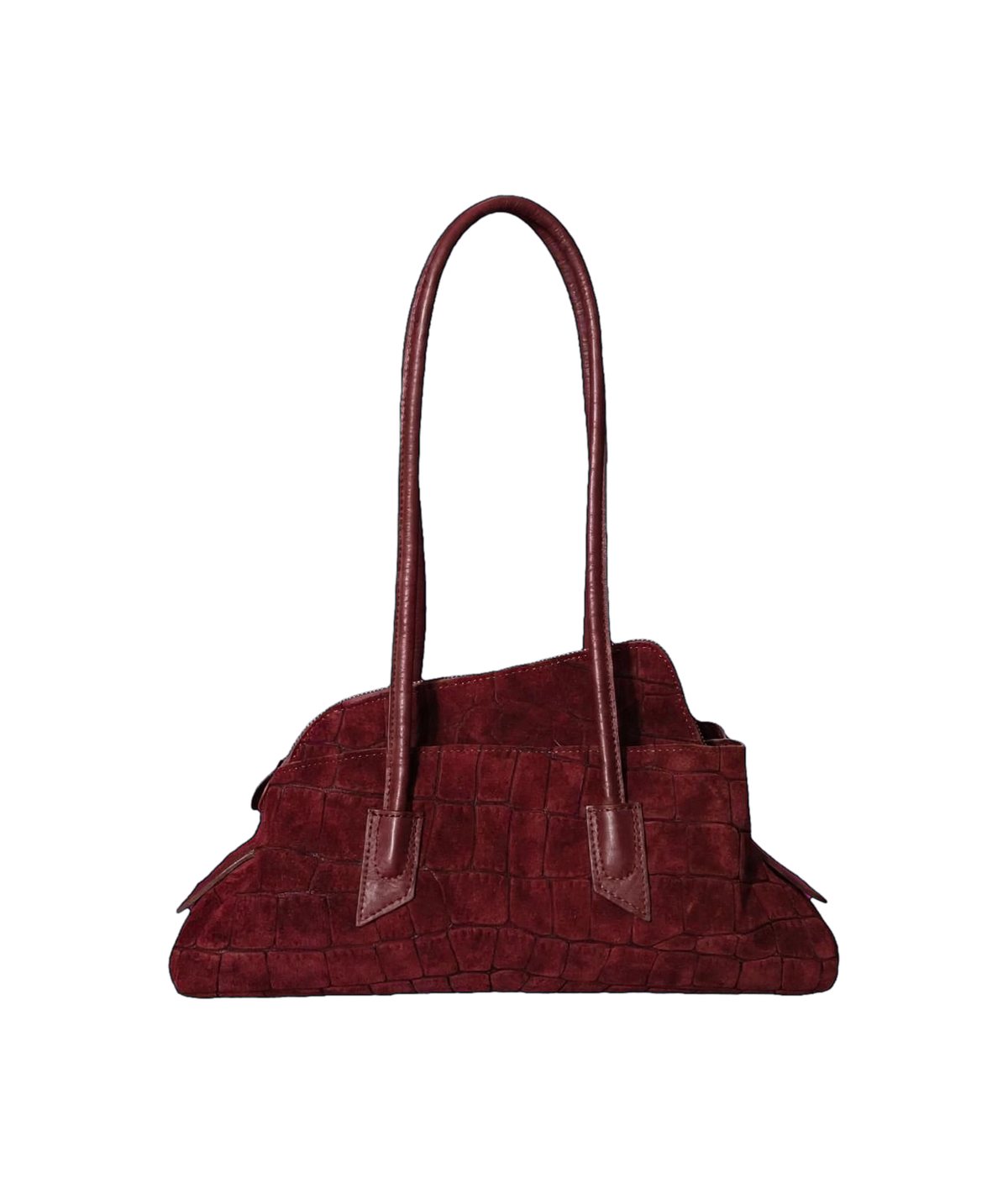 Bag asimmetric SNAKE vera pelle