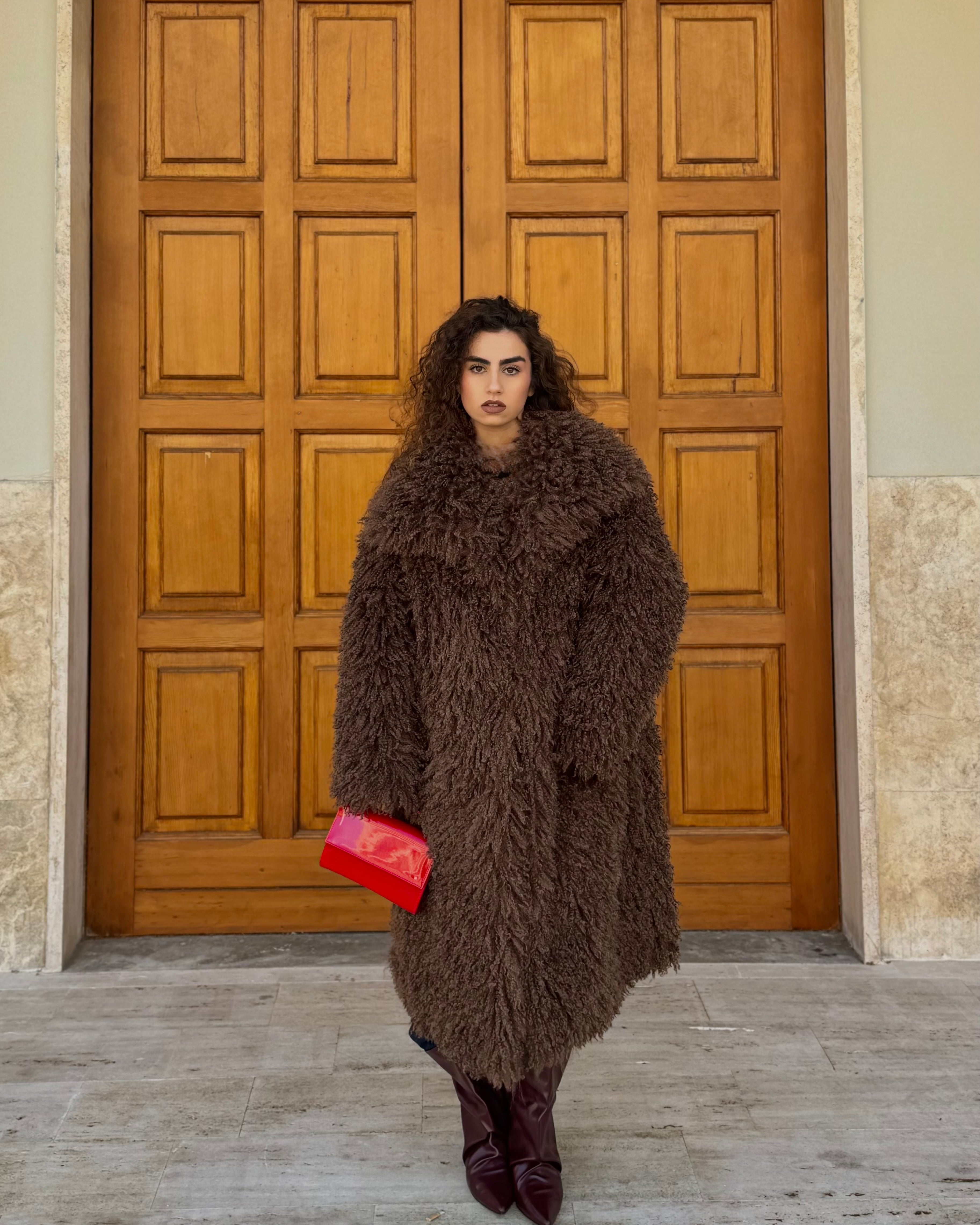 Pelliccia Mongolia lunga