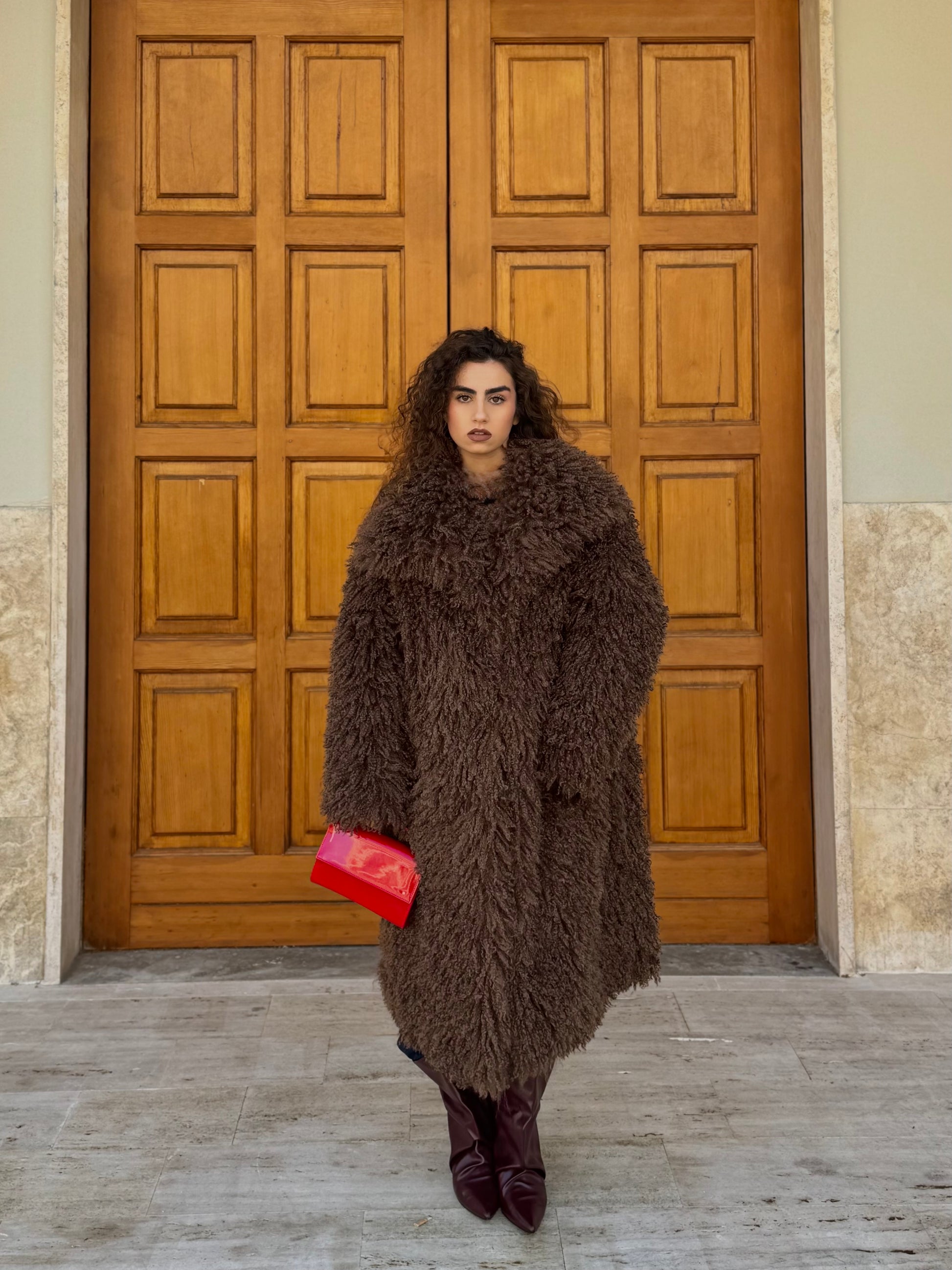 Pelliccia Mongolia lunga