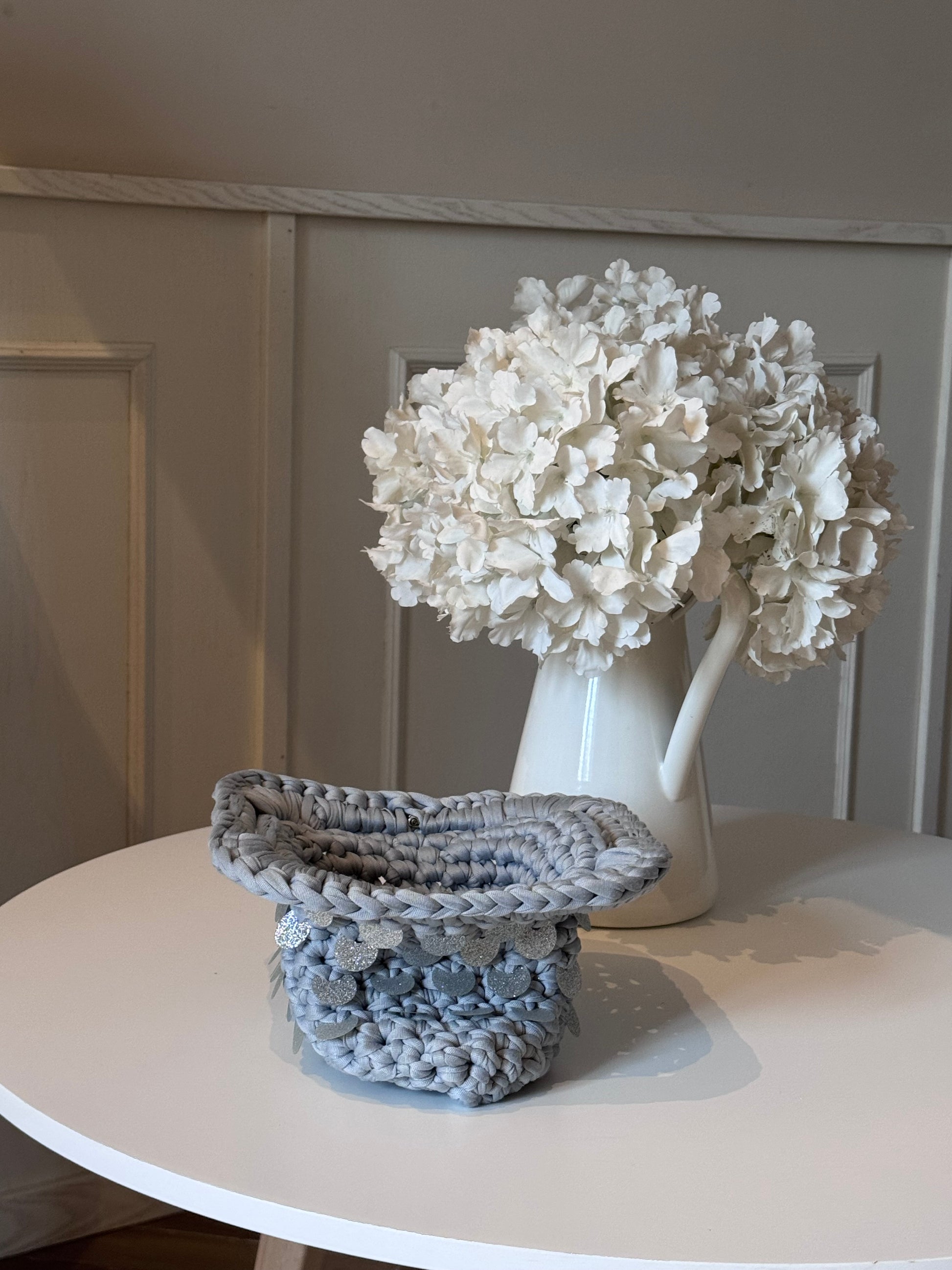 Pasticcino argento paillettes glitterate