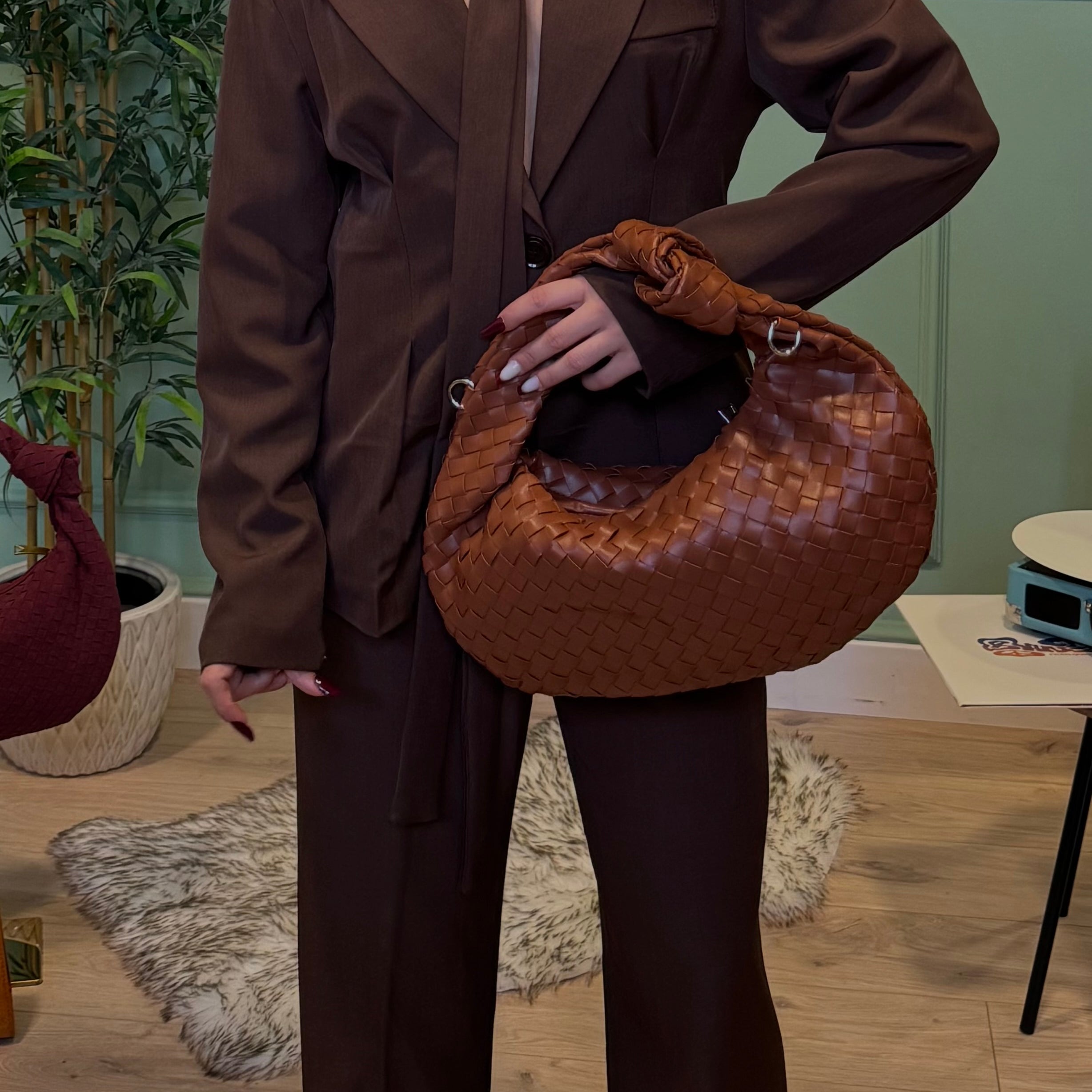 Bag intreccio big cuoio